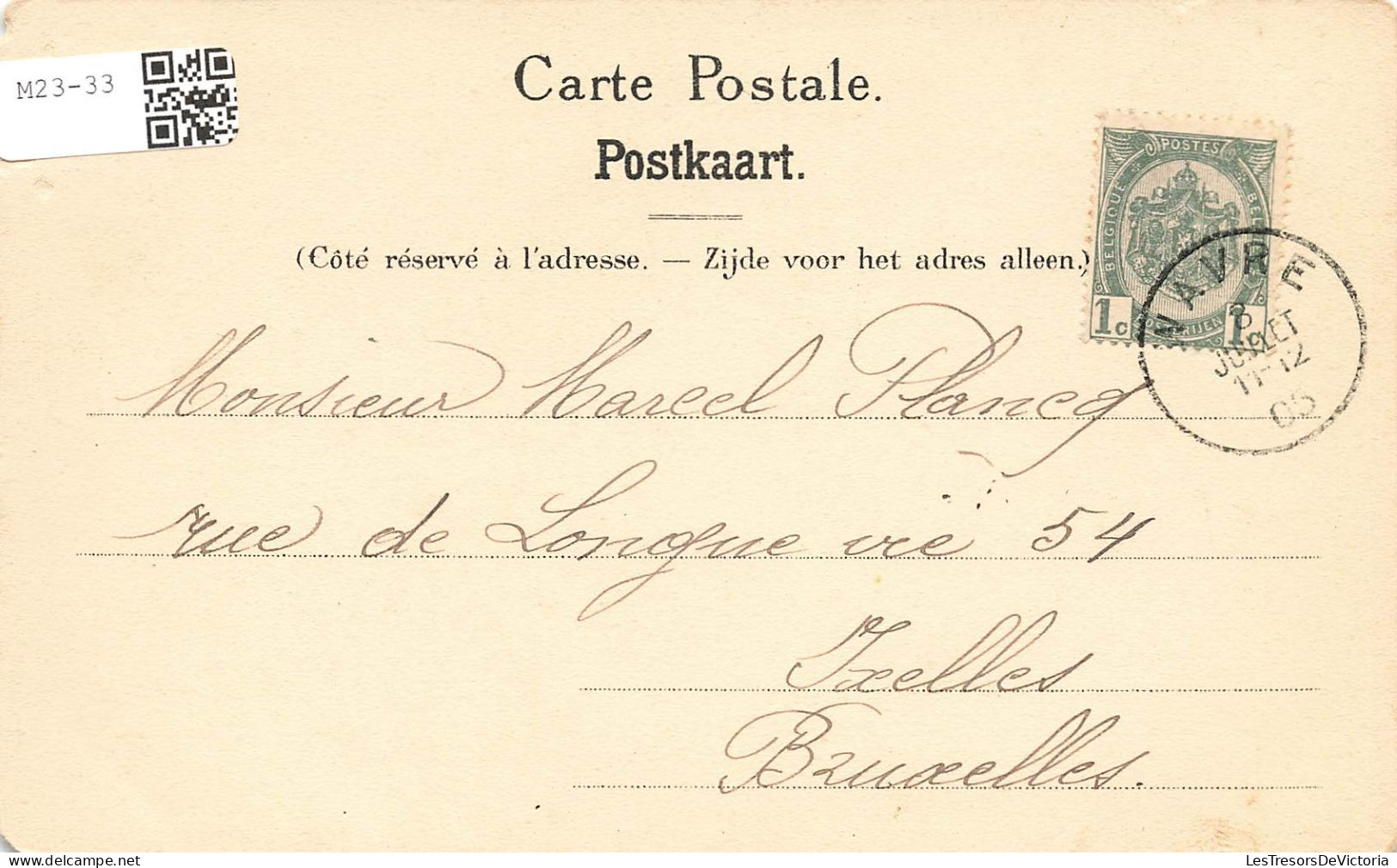 BELGIQUE - Basse Wavre - Le Château - Carte Postale Ancienne - Waver