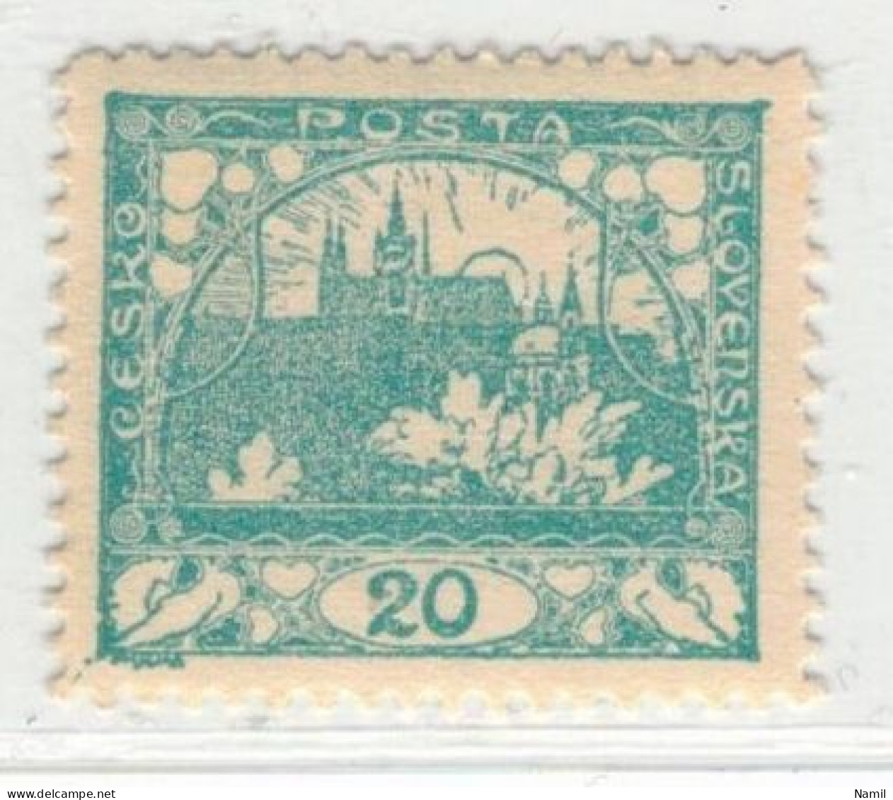 Tchécoslovaquie 1918 Mi  4 A (Yv 33), (MH) Trace De Charniere, Dentelé 11 1/2 - Unused Stamps