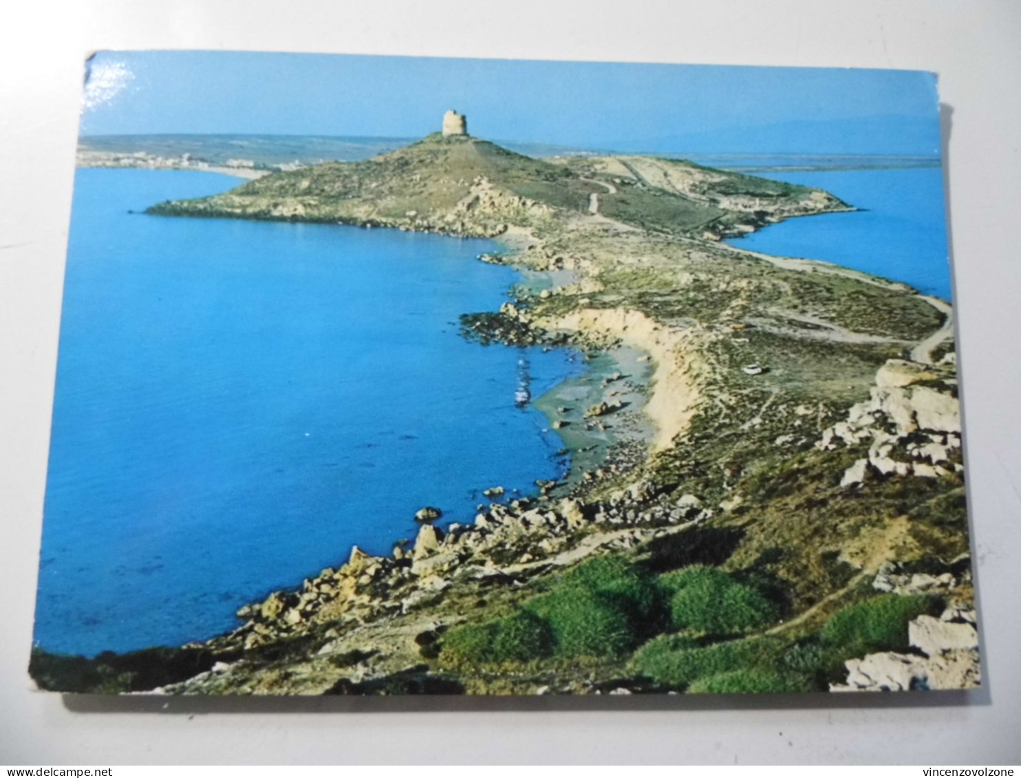 Cartolina Viaggiata "Sardegna Pittoresca - THARROS E Spiaggia Di S. Giovanni" 1985 - Oristano