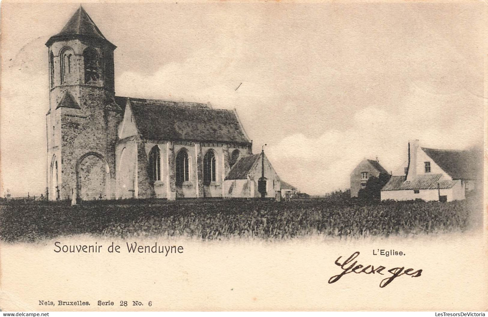 BELGIQUE - Wenduyne - Souvenir De Wenduyne - L'Eglise - Carte Postale Ancienne - Wenduine