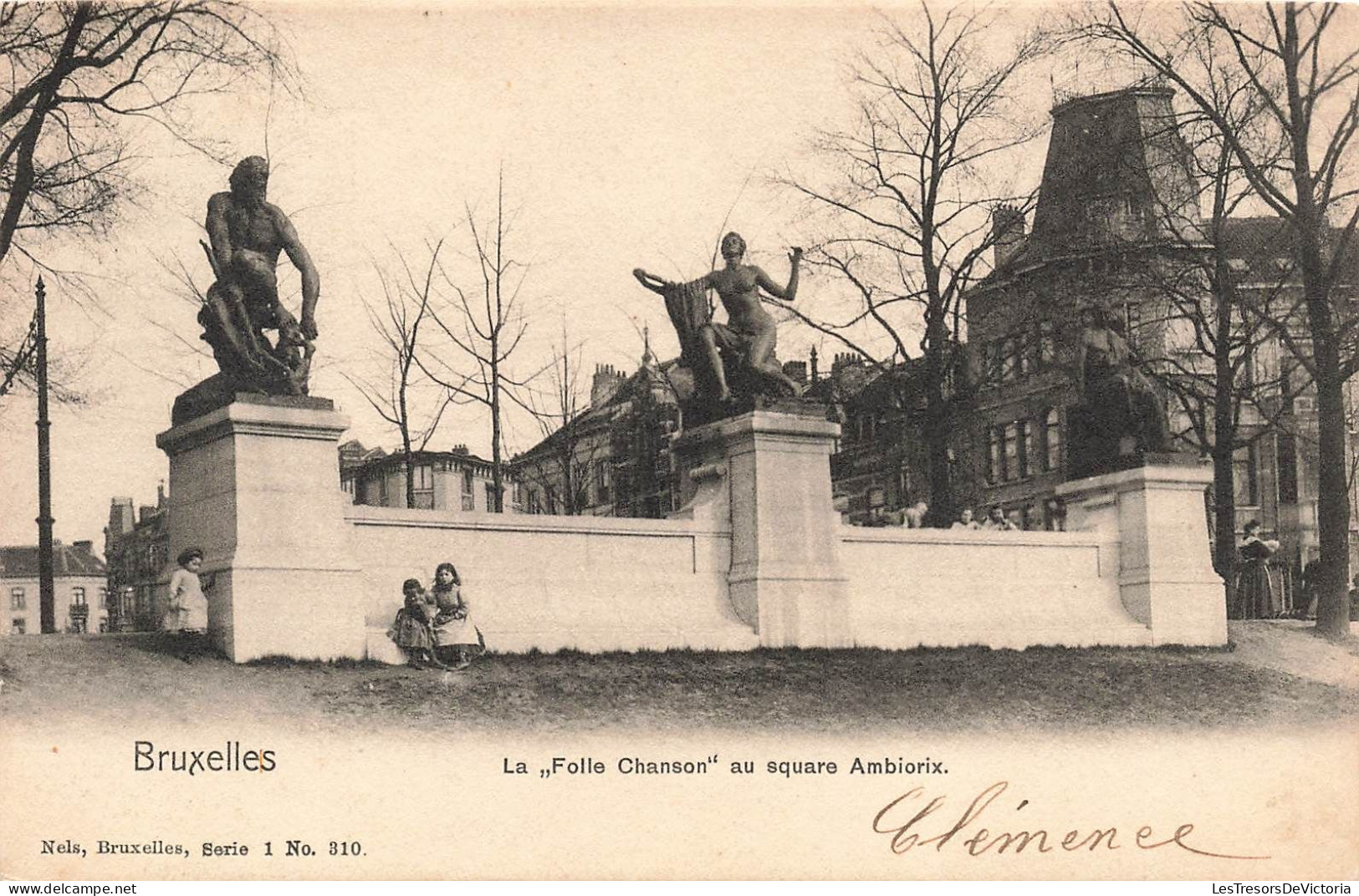 BELGIQUE - Bruxelles - La Folle Chanson Au Square Ambiorix - Carte Postale Ancienne - Places, Squares