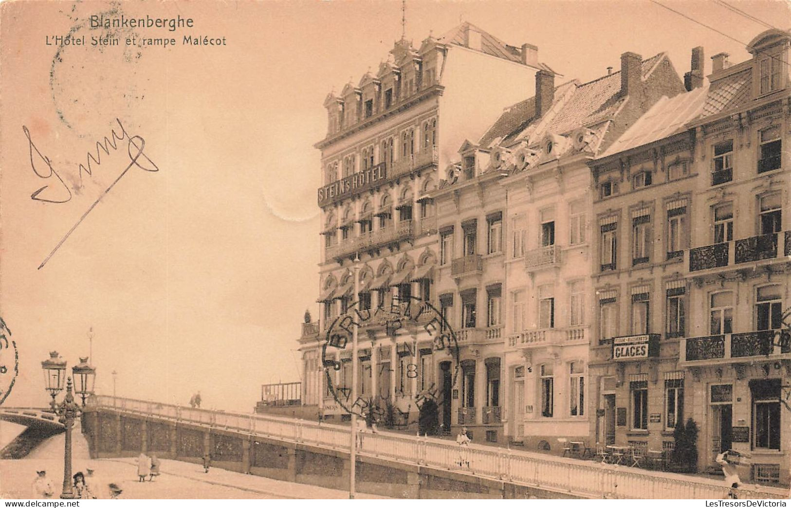 BELGIQUE - Blankenberghe - L'Hôtel Stein Et Rampe Malécot - Carte Postale Ancienne - Blankenberge