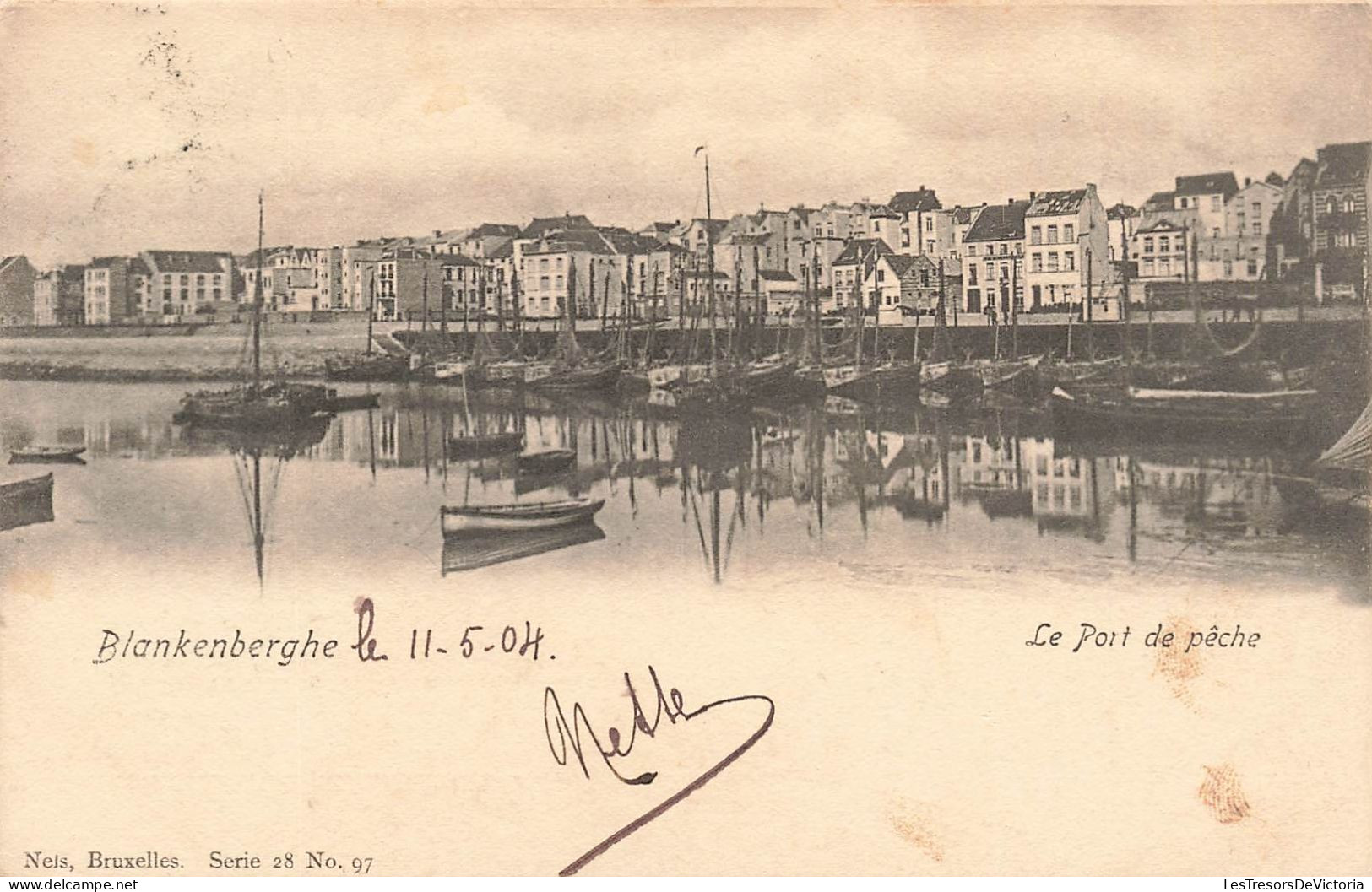 BELGIQUE - Blankenberghe - Le Port De Pêche - Barques - Quai - Carte Postale Ancienne - Blankenberge