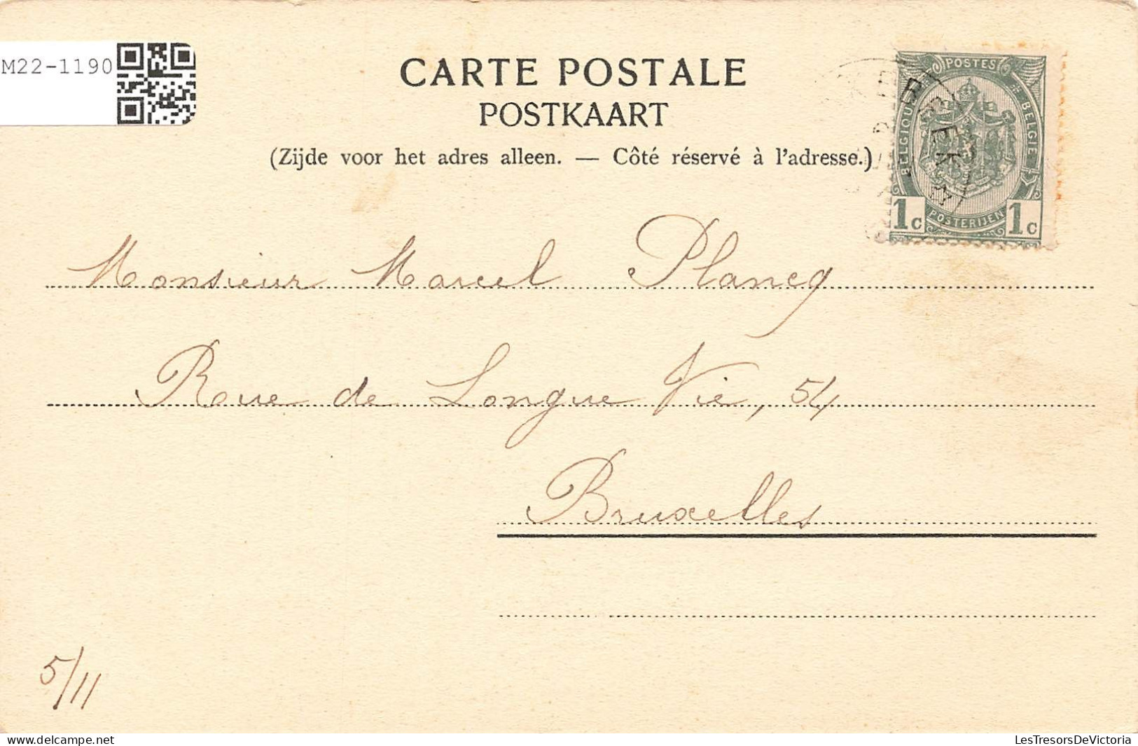 BELGIQUE - Linkebeek - Chemin Creux - Carte Postale Ancienne - Linkebeek