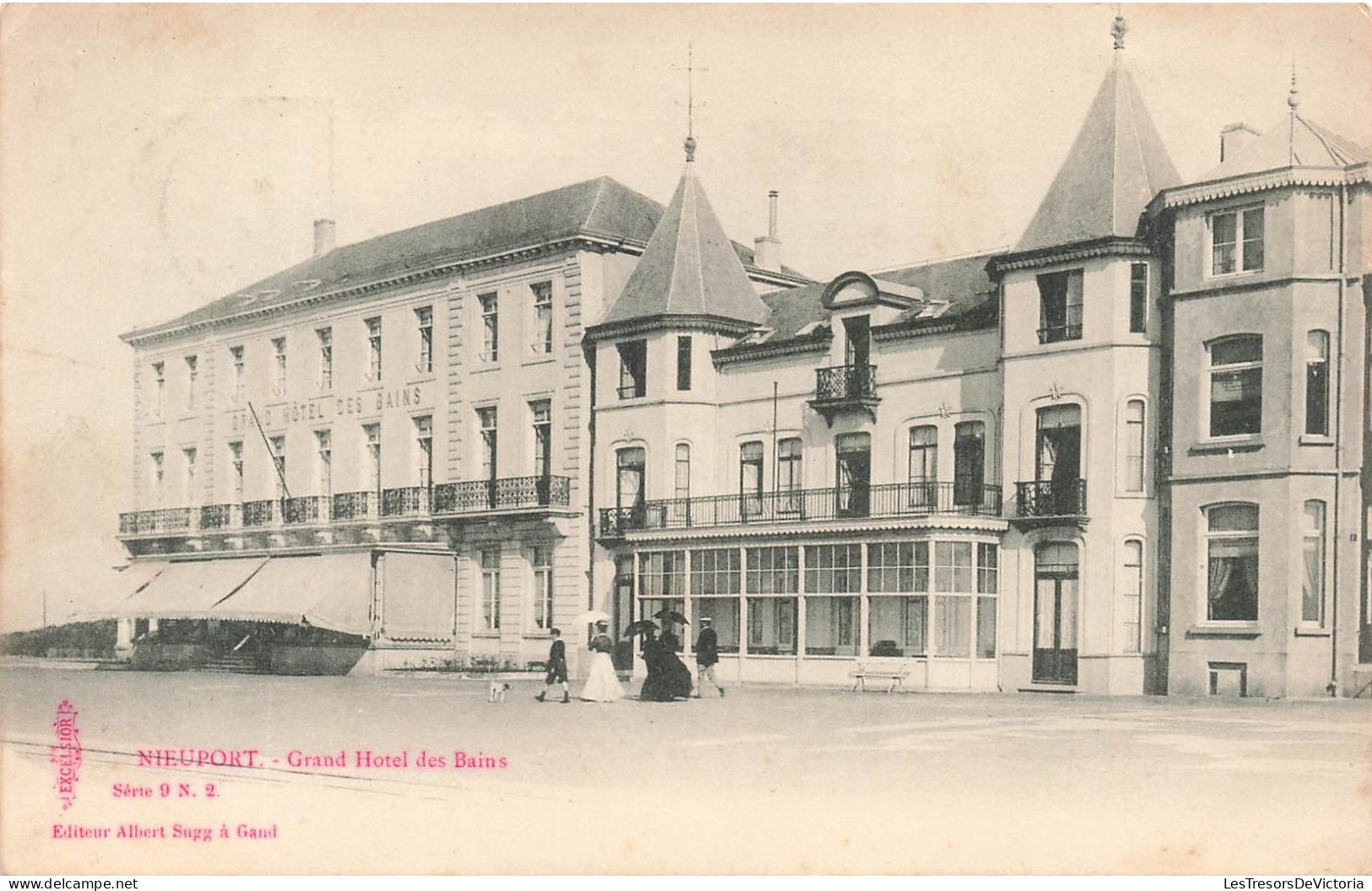 BELGIQUE - Nieuport - Vue Générale Du Grand Hôtel Des Bains - Carte Postale Ancienne - Nieuwpoort