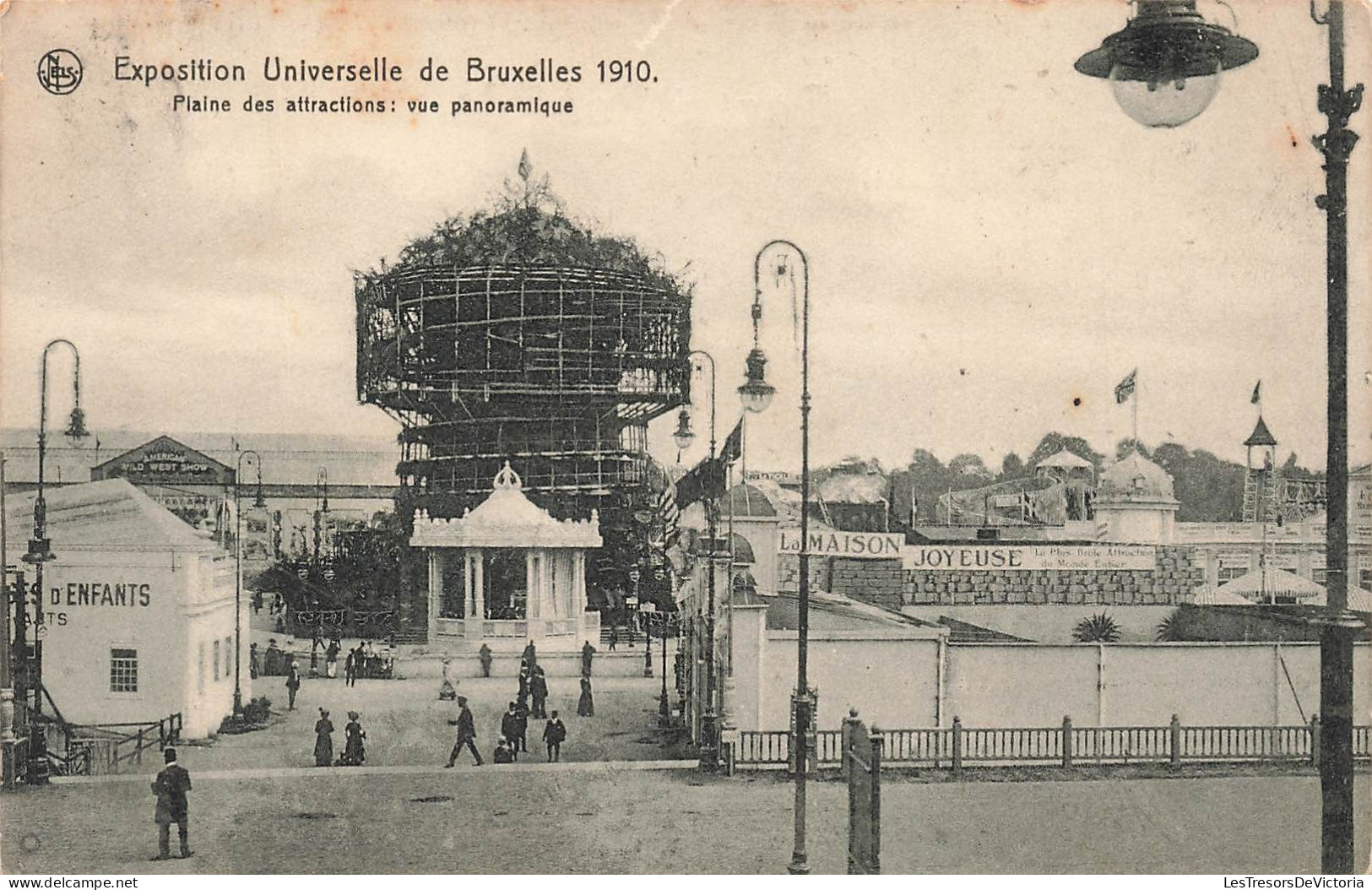 BELGIQUE - Bruxelles - Plaine Des Attractions - Vue Panoramique - Carte Postale Ancienne - Universal Exhibitions