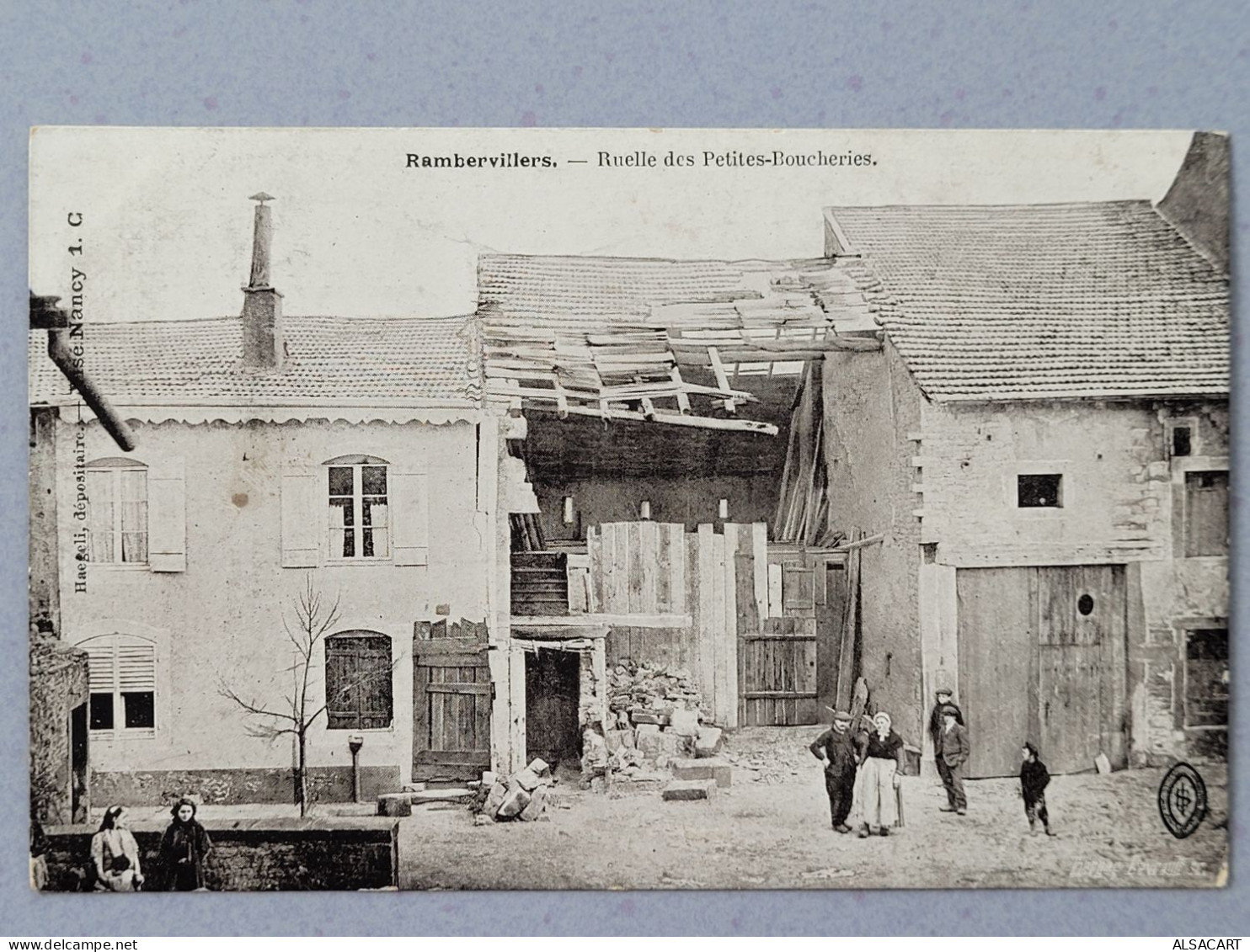 Rambervilliers , Ruelle Des Petites Boucheries , Cachet Militaire Chemin De Fer - Rambervillers