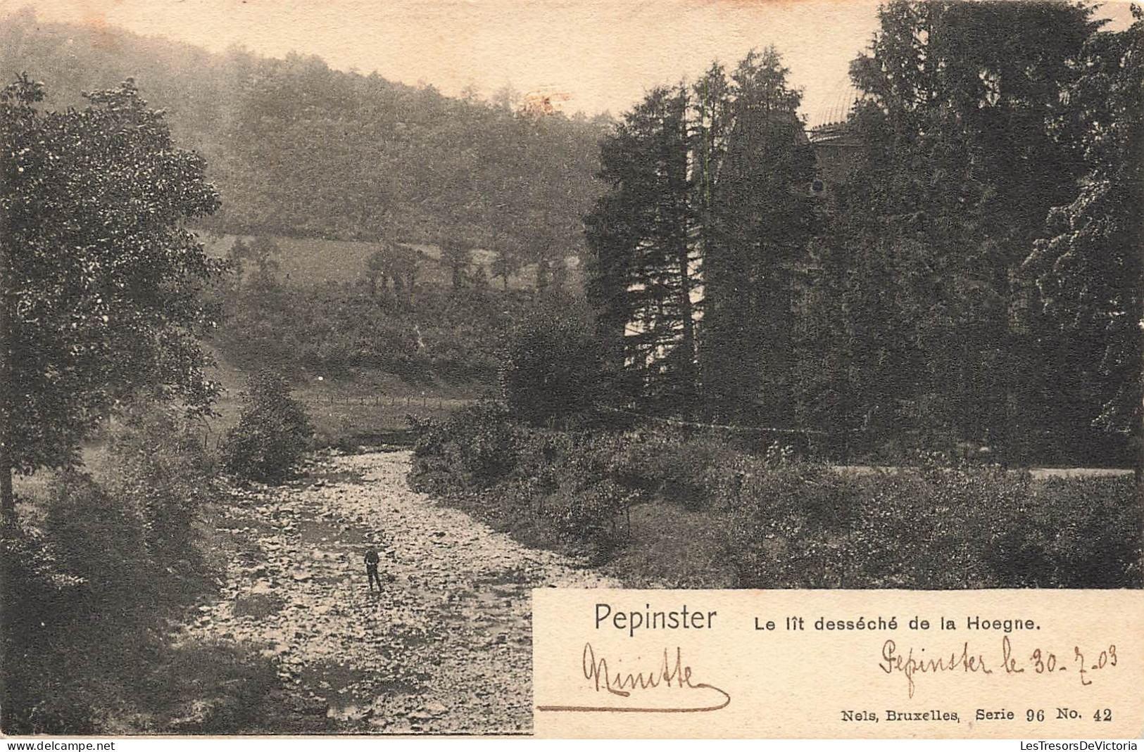 BELGIQUE - Pepinster - Le Lît Desséché De La Hoegne - Carte Postale Ancienne - Pepinster