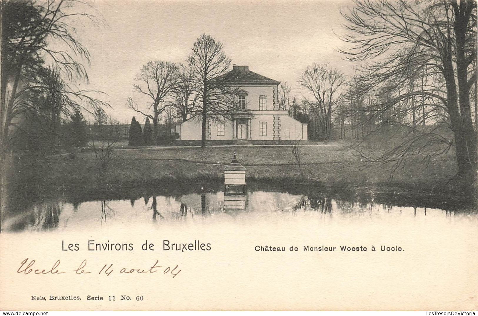 BELGIQUE - Les Environs De Bruxelles - Château De Monsieur Woeste à Uccle - Etang - Carte Postale Ancienne - Uccle - Ukkel
