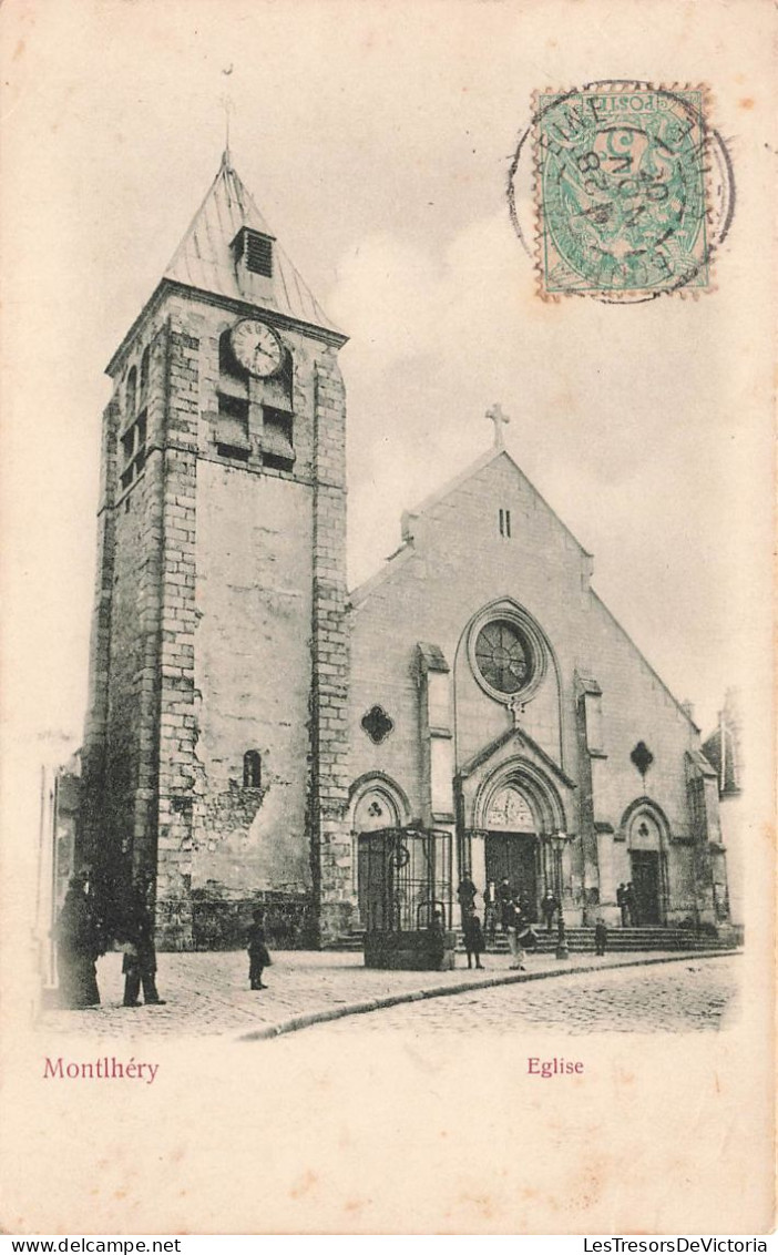 FRANCE - Monthéry - Vue Générale De L'église - Carte Postale Ancienne - Montlhery