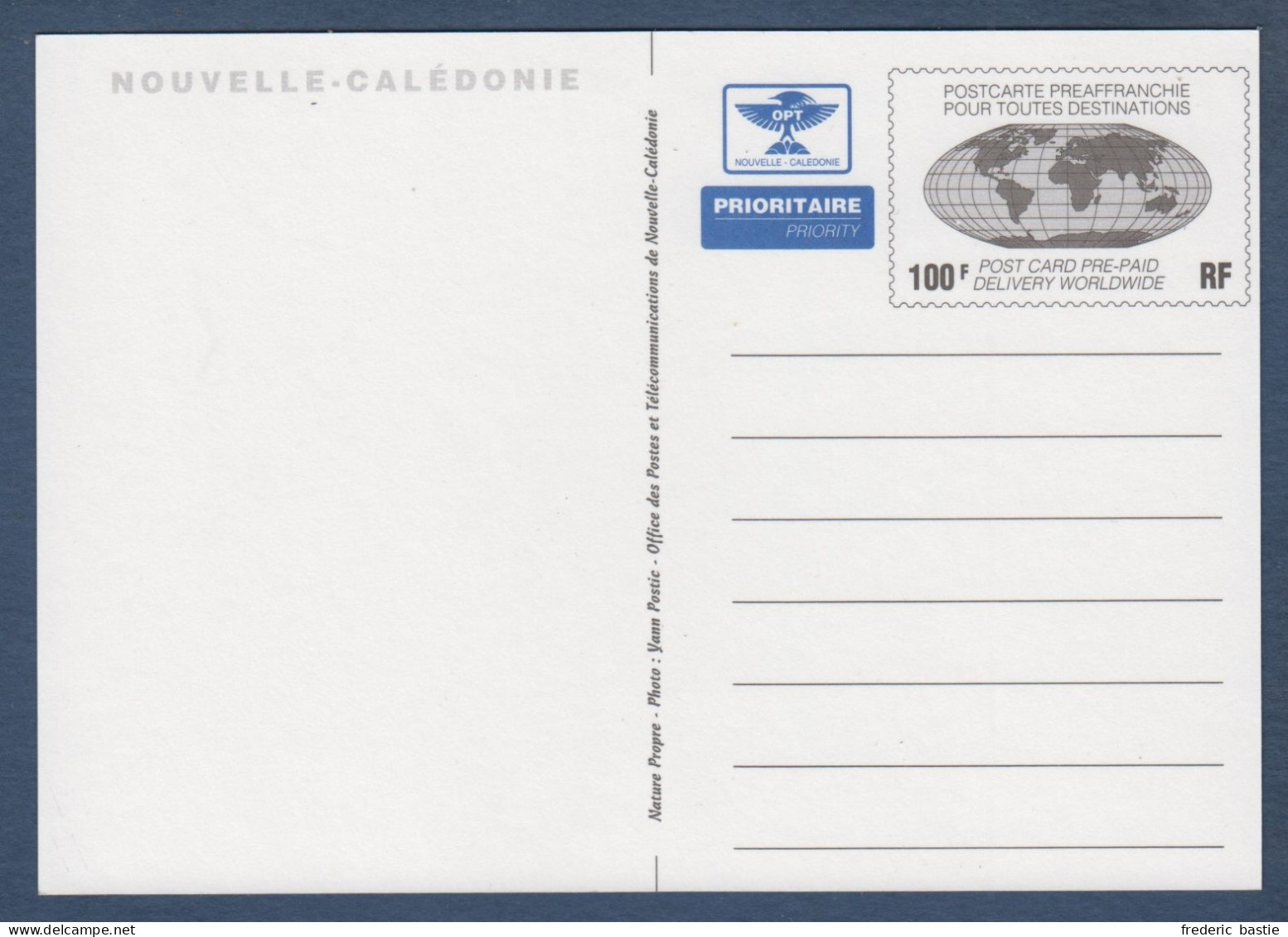 Nouvelle Calédonie -  Entier Postal - Postwaardestukken