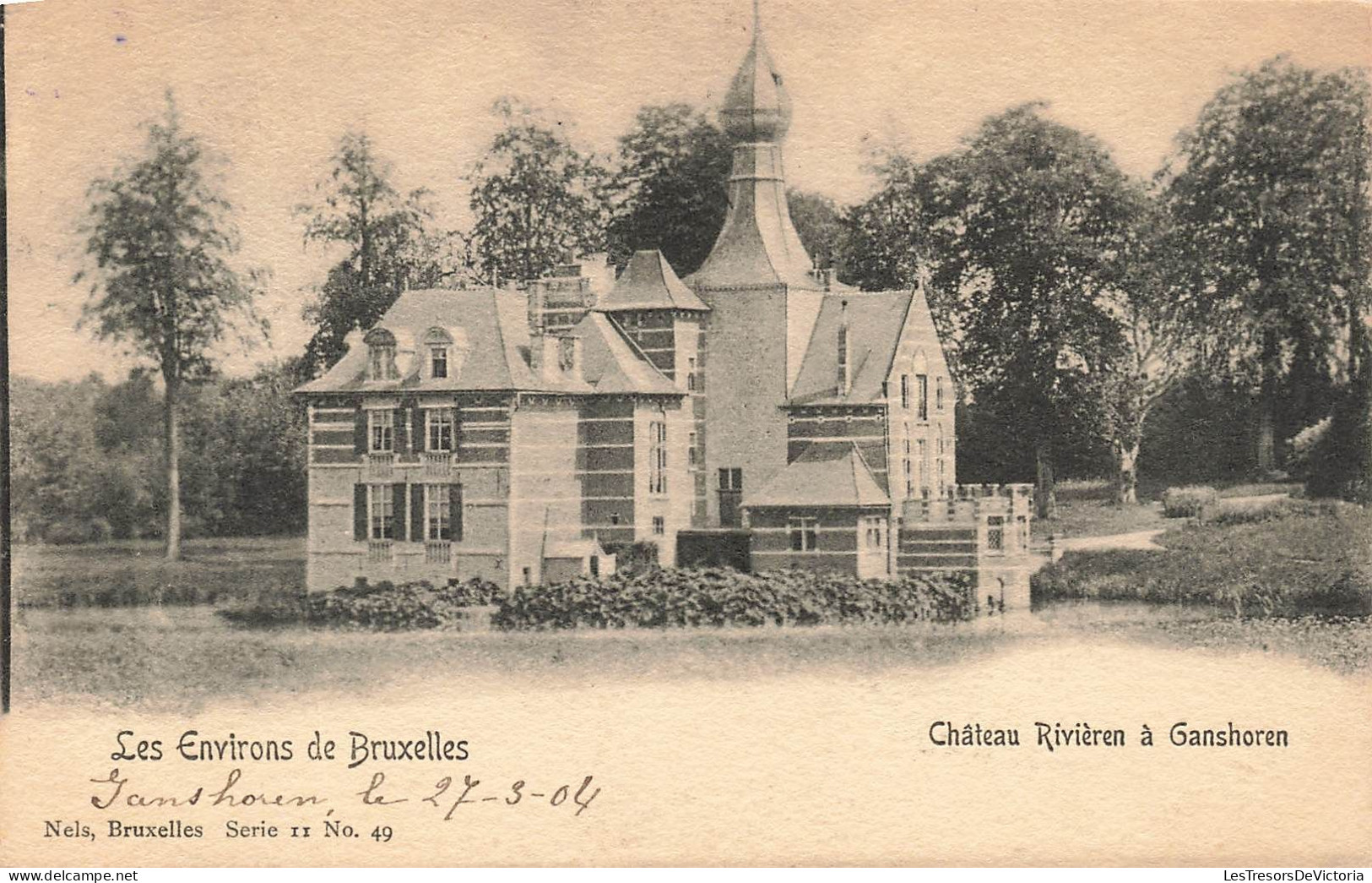 BELGIQUE - Les Environs De Bruxelles - Château Rivière à Ganchoren - Carte Postale Ancienne - Ganshoren