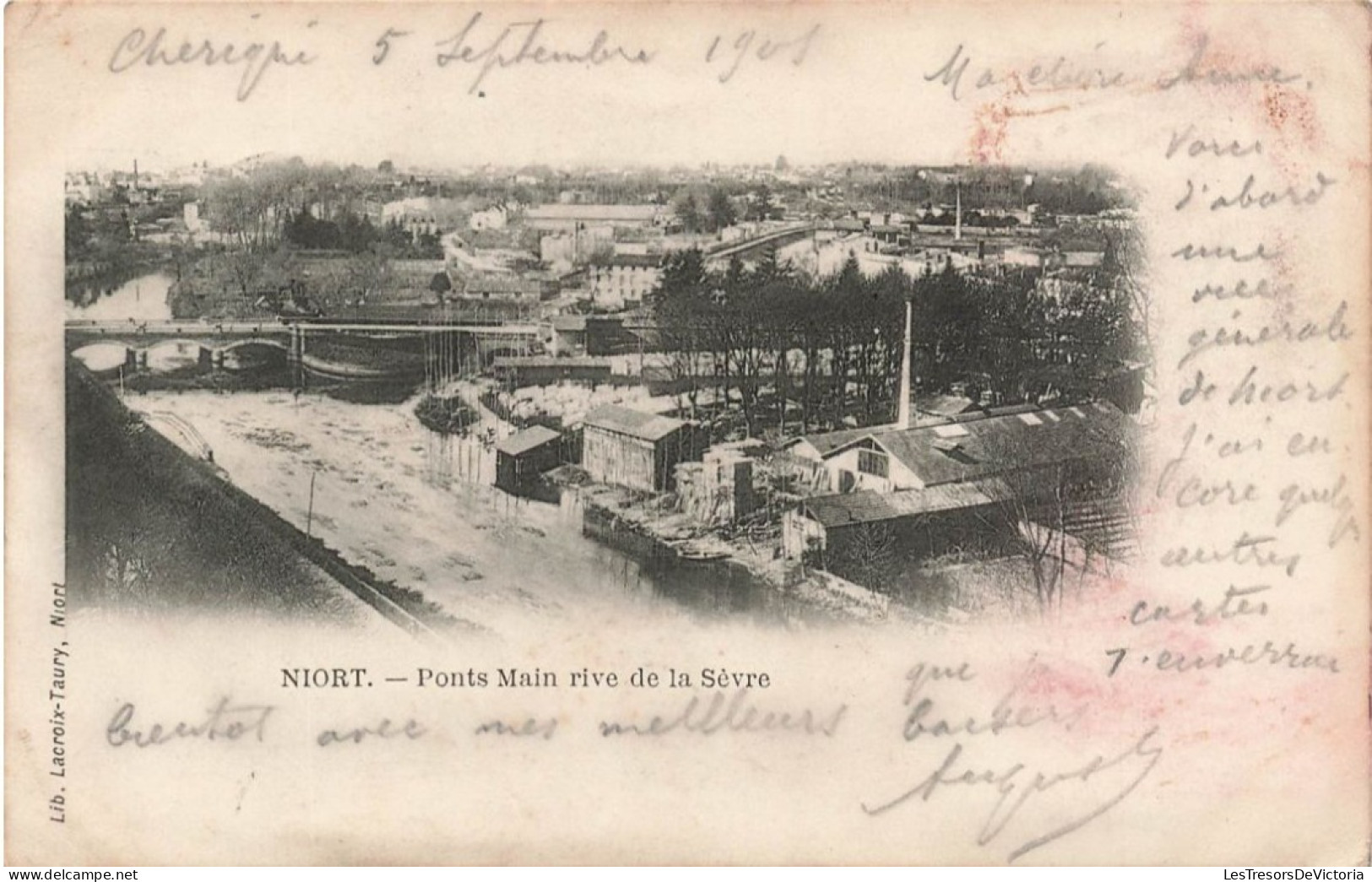 FRANCE - Niort - Ponts Main Rive De La Sèvre - Carte Postale Ancienne - Niort