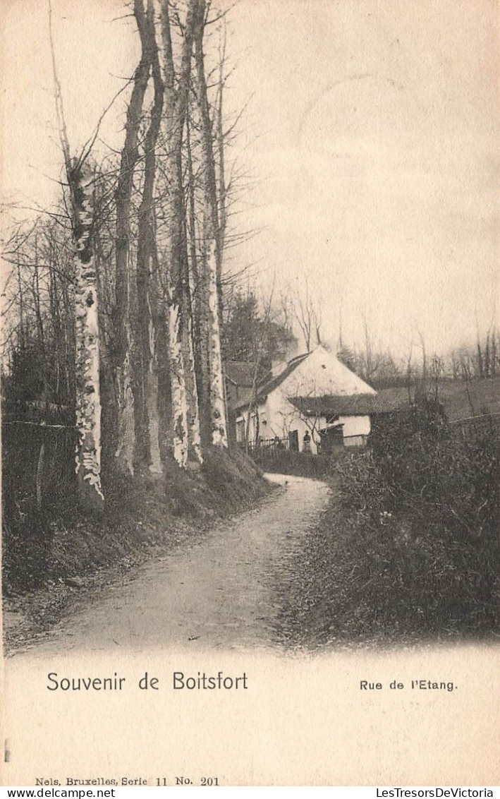 BELGIQUE - Souvenir De Boitsfort - Rue De L'Etang - Ferme - Bois - Carte Postale Ancienne - Watermaal-Bosvoorde - Watermael-Boitsfort