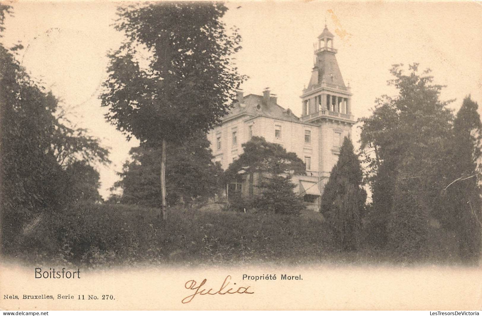 BELGIQUE - Bruxelles - Boitsfort - Propriété Morel - Château - Carte Postale Ancienne - Watermael-Boitsfort - Watermaal-Bosvoorde