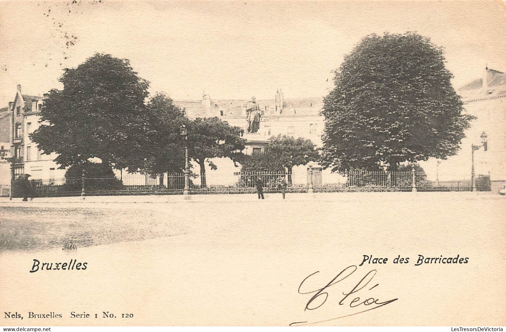 BELGIQUE - Bruxelles - Place Des Barricades - Carte Postale Ancienne - Plätze