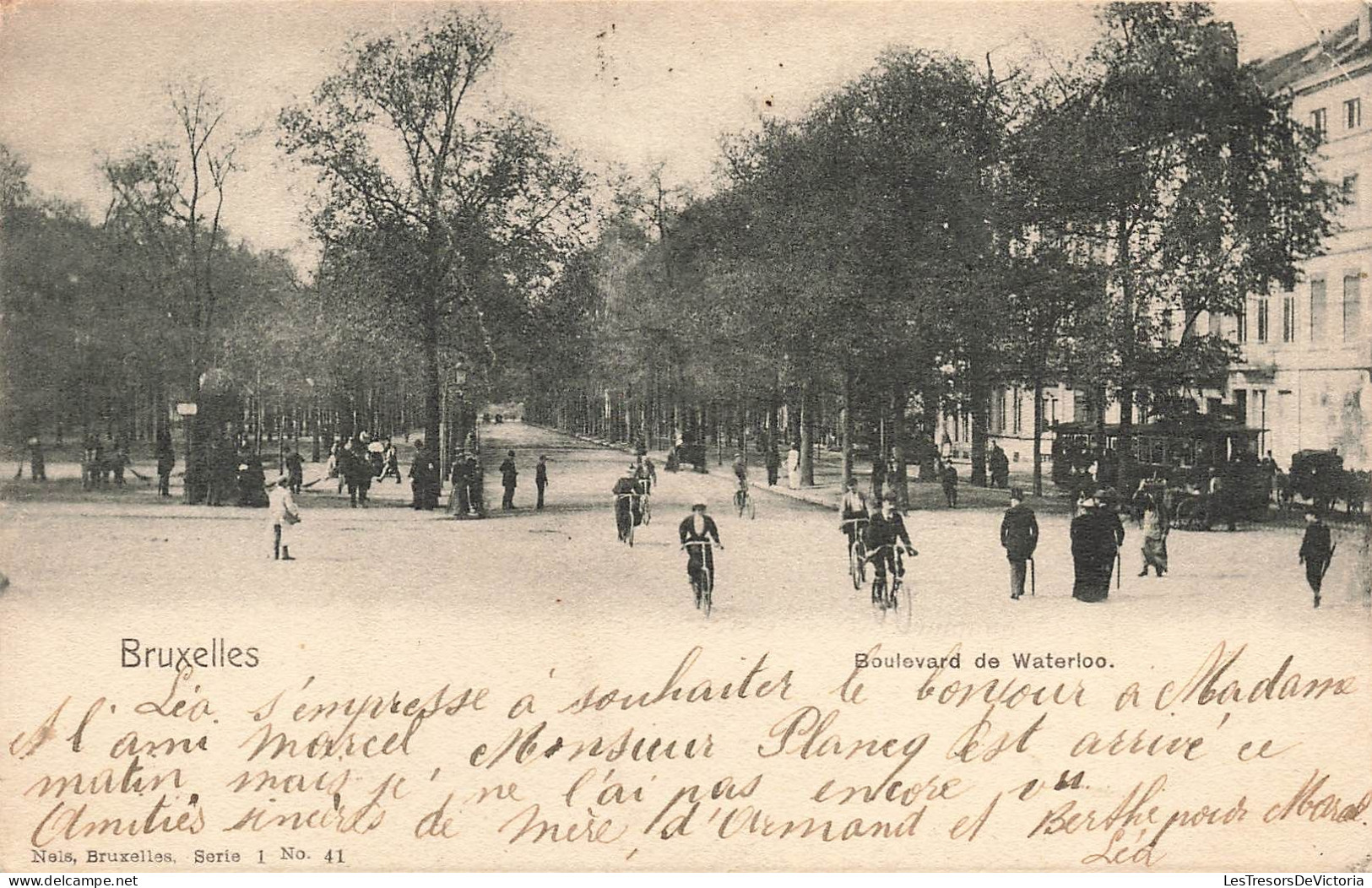 BELGIQUE - Bruxelles - Boulevard De Waterloo - Carte Postale Ancienne - Lanen, Boulevards