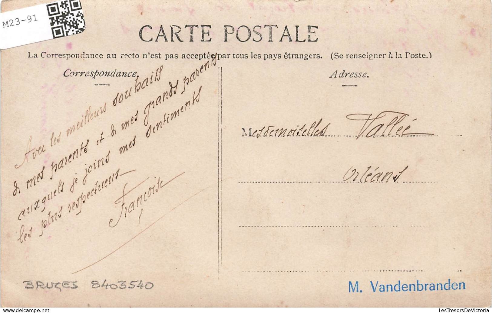 FANTAISIE - Bébé - Françoise 1 Nov 1907 - Un Bébé Dans Un Landeau En Osier - Carte Postale Ancienne - Babies