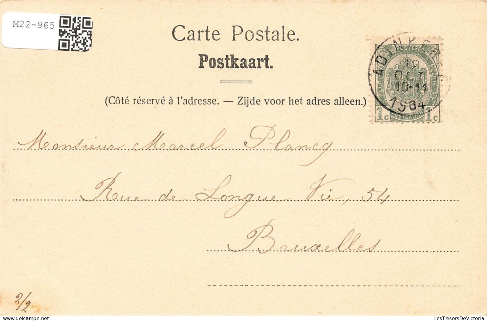 BELGIQUE - De Panne - Adinkerke - Langlet - Carte Postale Ancienne - De Panne