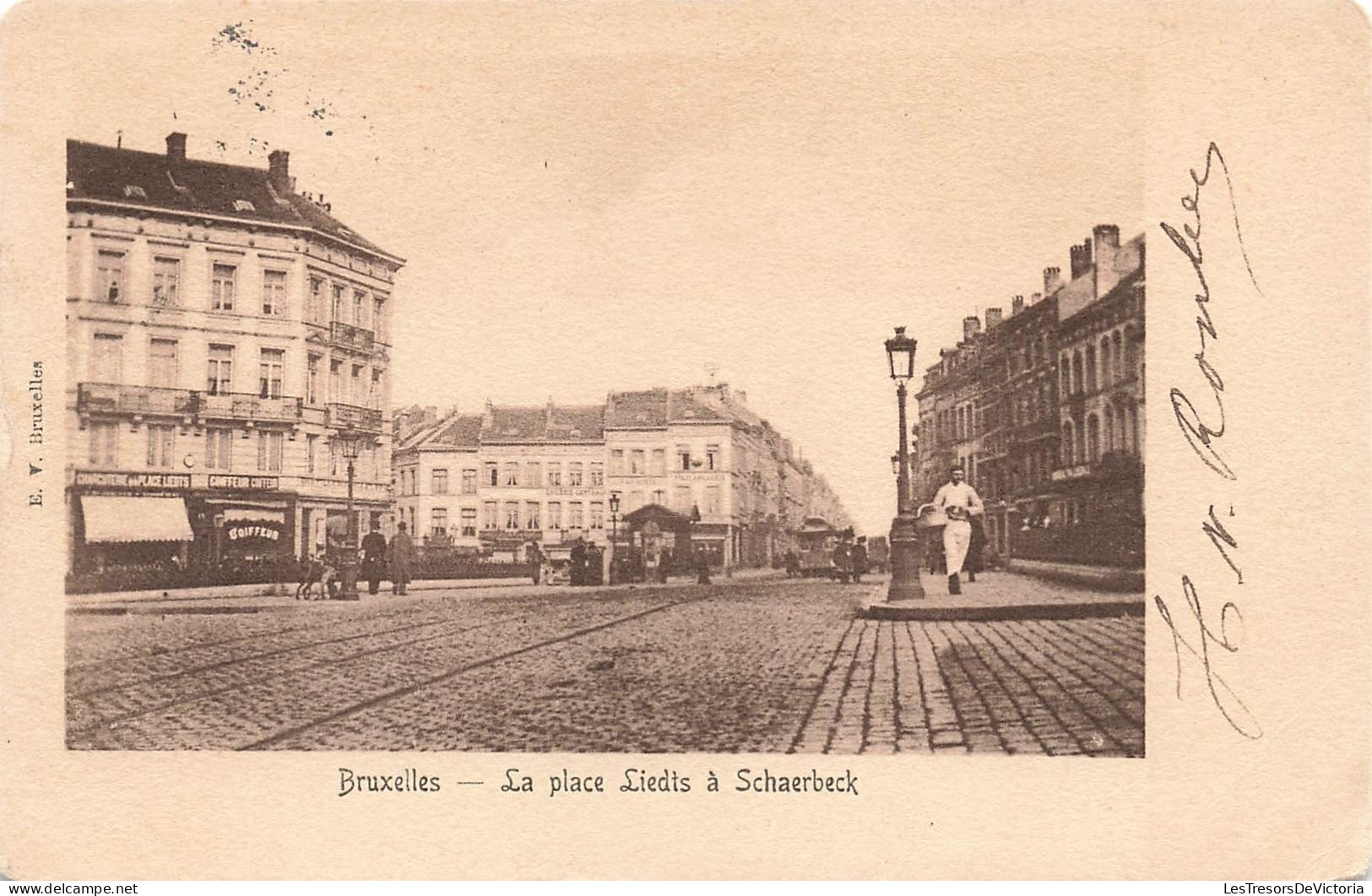 BELGIQUE - Bruxelles - La Place Liedts à Schaerbeck - Animé - Carte Postale Ancienne - Schaerbeek - Schaarbeek