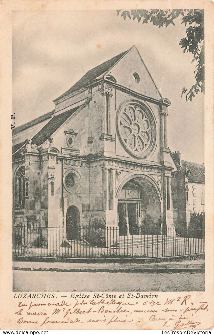FRANCE - Luzarches - Eglise Saint Côme Et Saint Damien - Carte Postale Ancienne - Luzarches