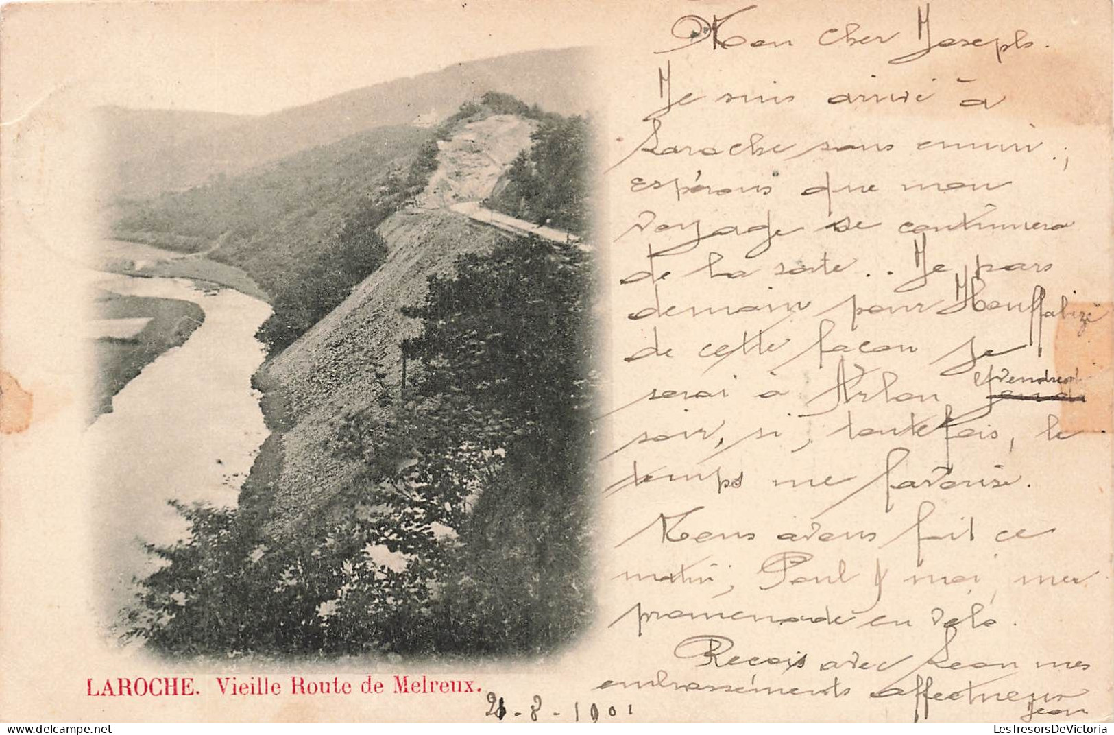 BELGIQUE - Laroche -  Vieille Route De Melreux - Cours D'eau - Carte Postale Ancienne - La-Roche-en-Ardenne