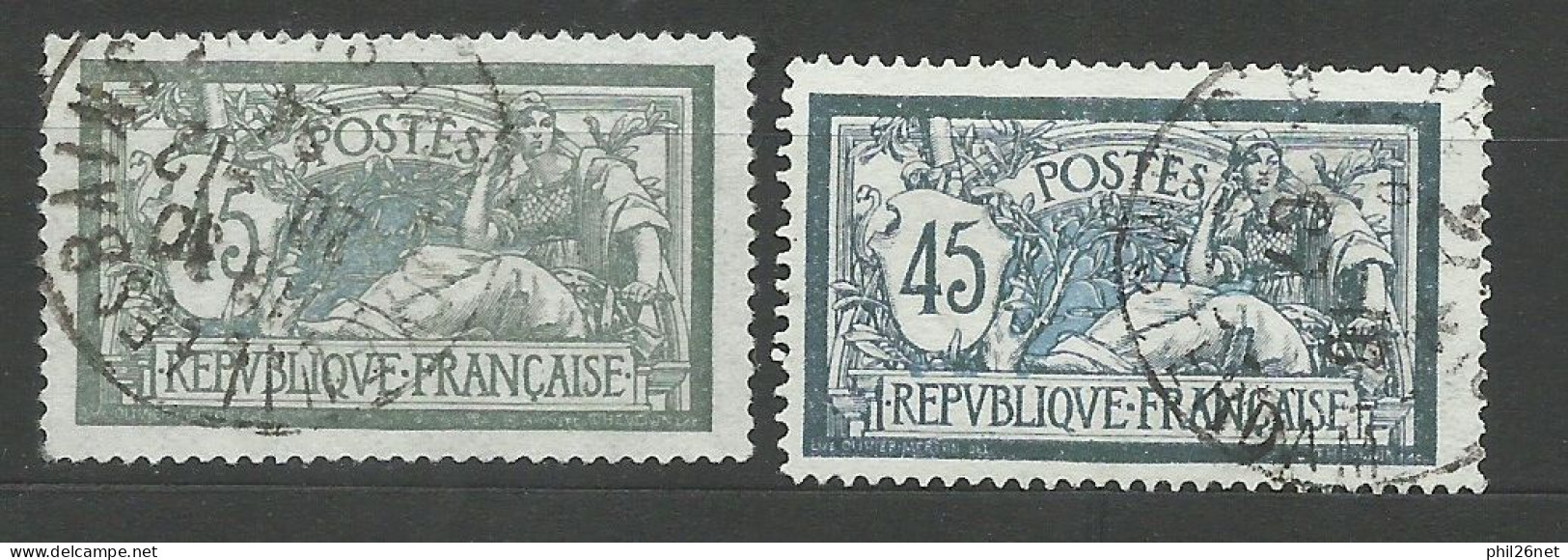 France  N° 143 Merson Gris  Et Bleu Oblitéré 20/12/1924  B/TB Le  143 Pour Comparer  Voir Scans  Soldé ! ! ! - Used Stamps
