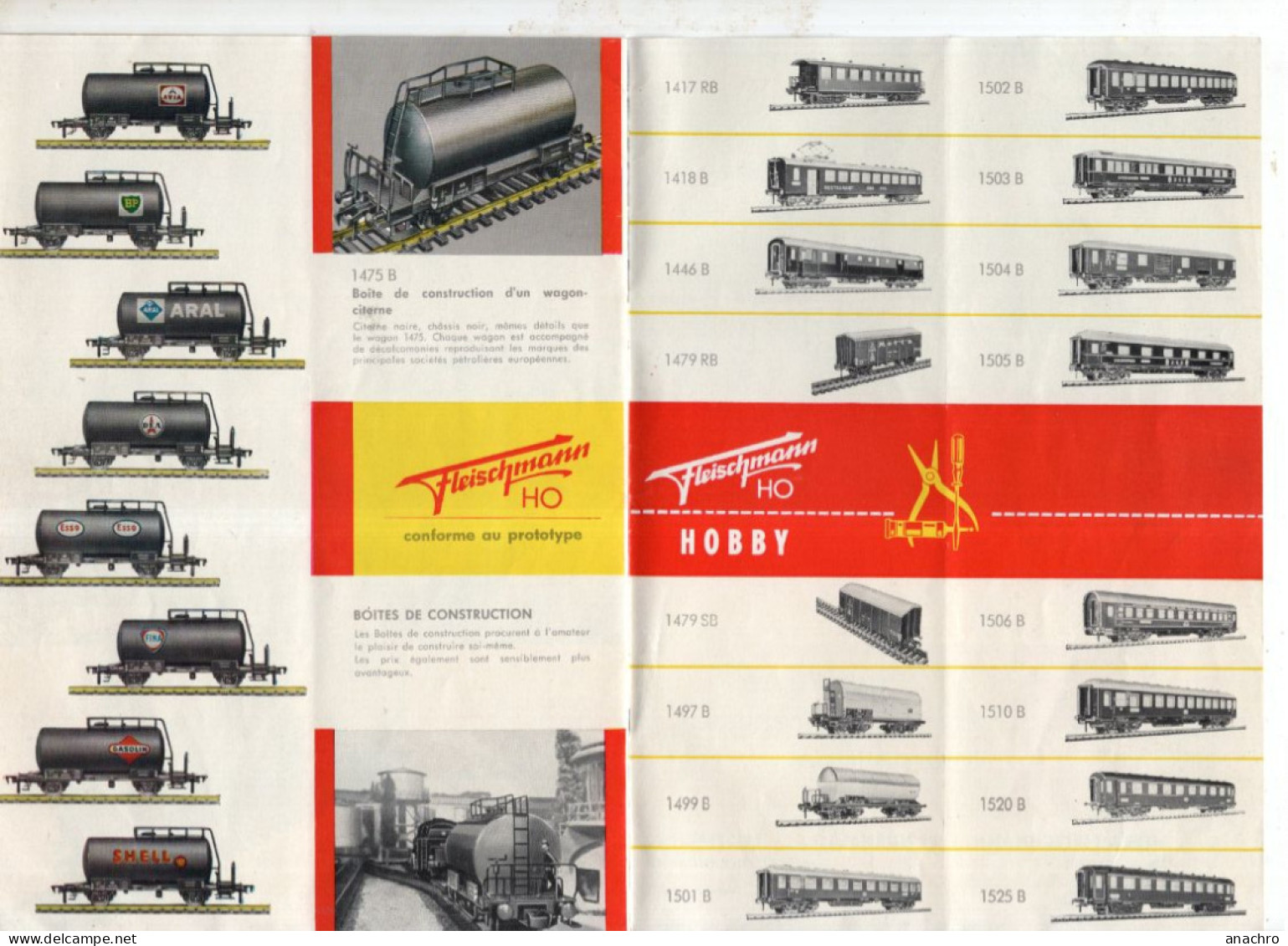 Catalogue TRAINS FLEISCHMANN 1963 - Französisch