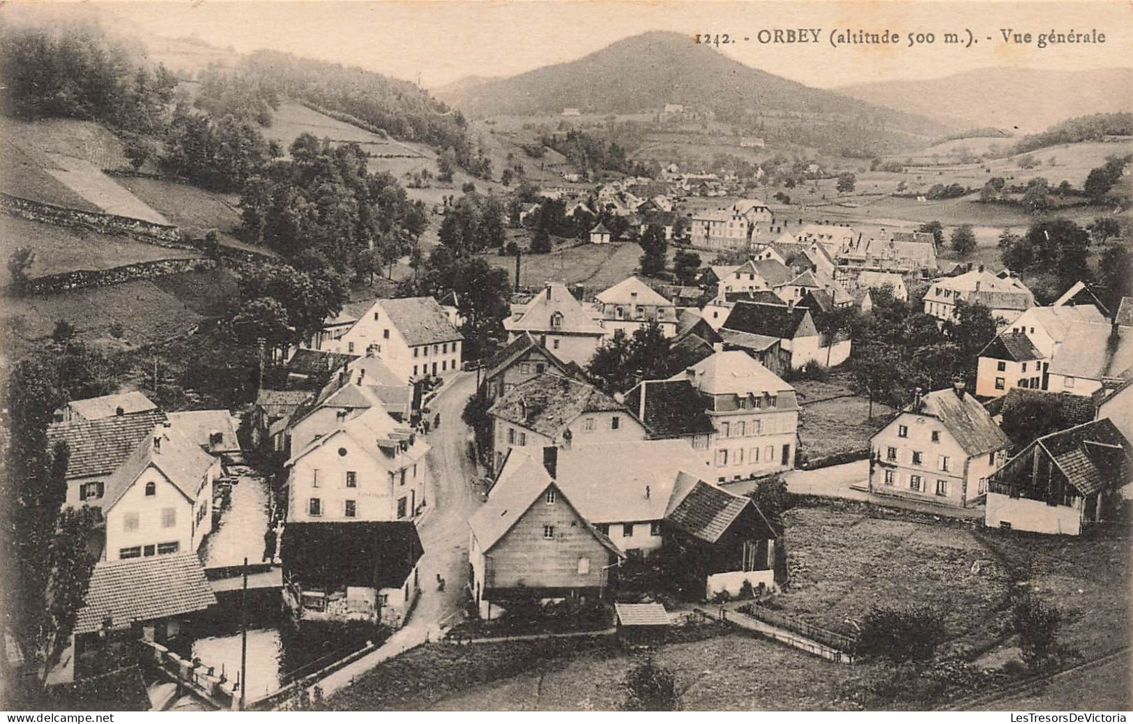 FRANCE - Orbey - Vue Générale - Altitude 500m - Carte Postale Ancienne - Orbey