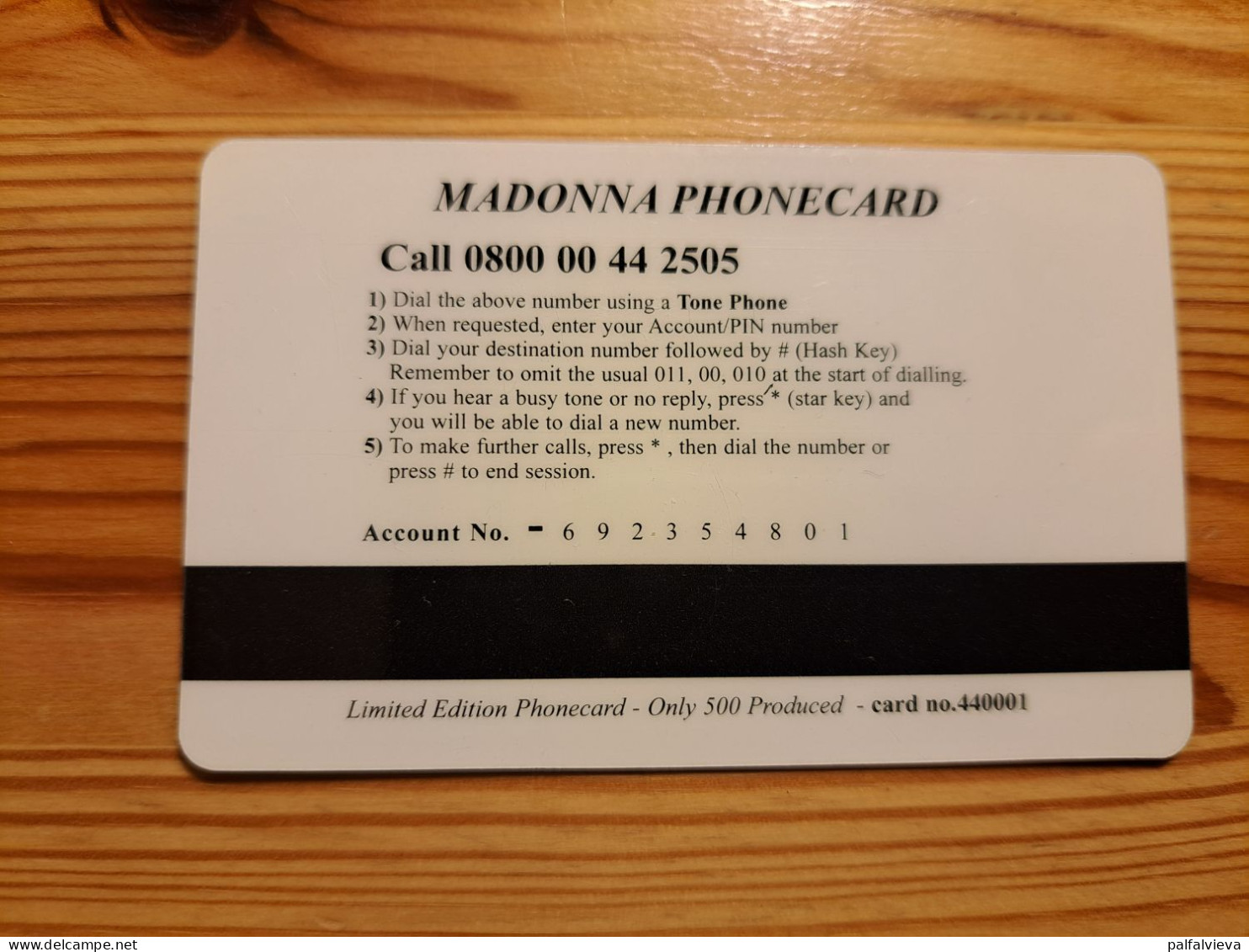 Prepaid Phonecard United Kingdom - Madonna - Bedrijven Uitgaven