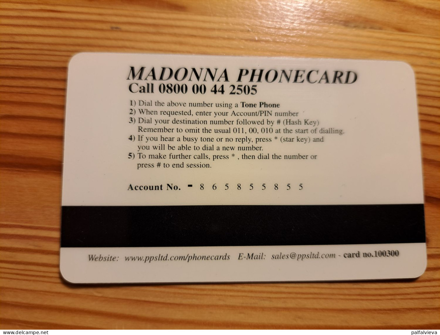Prepaid Phonecard United Kingdom - Madonna - Emissions Entreprises