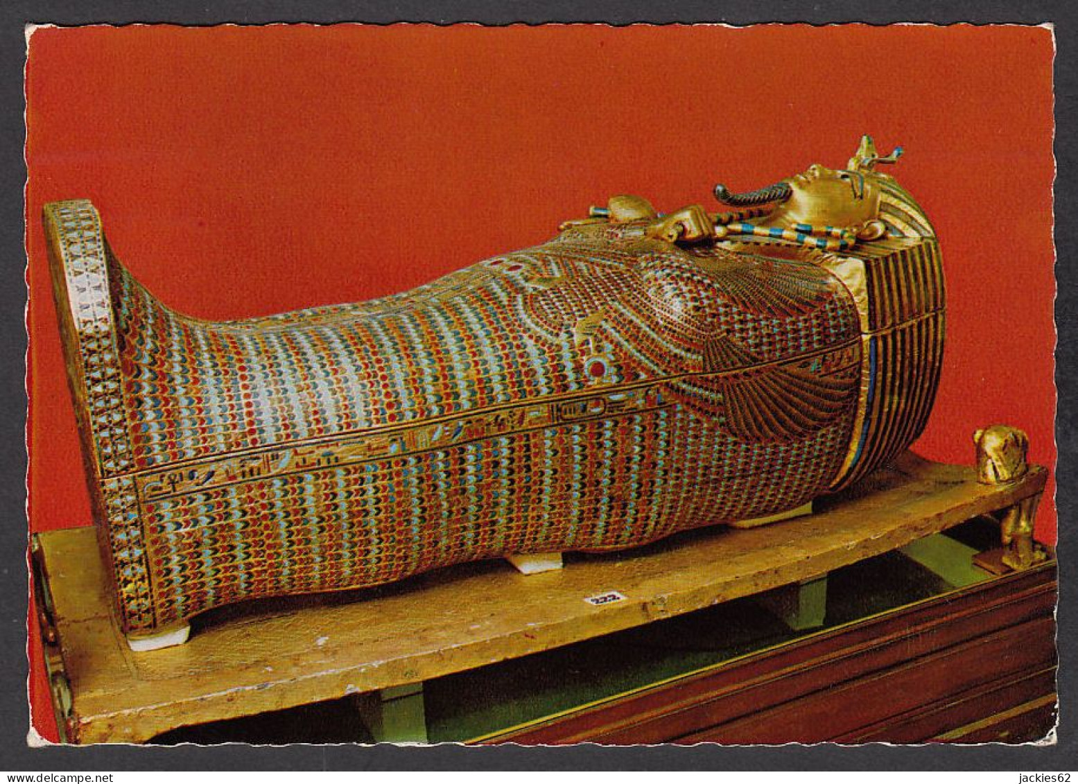 114510/ CAIRO EGYPTIAN MUSEUM, Tutankhamun, The Second Coffin Of Gold And Semi Precious Stones - Musei