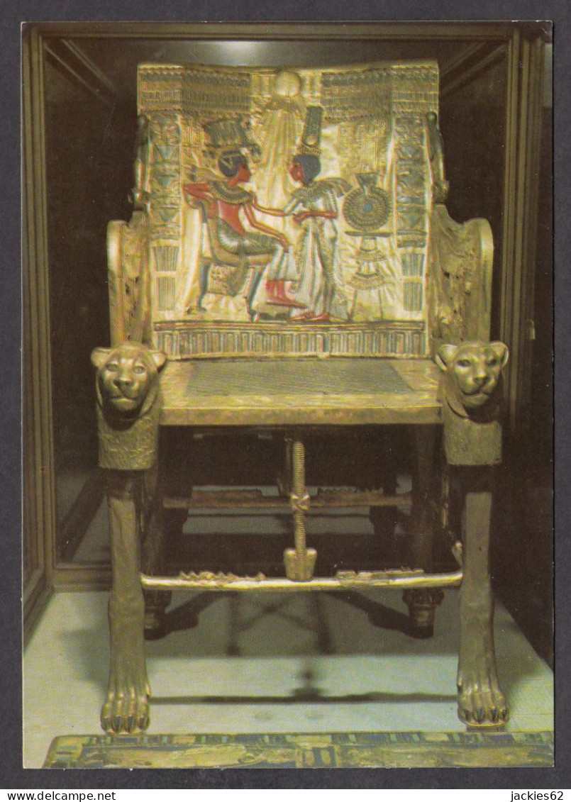114513/ CAIRO EGYPTIAN MUSEUM, Tutankhamun Treasure, Throne - Museen