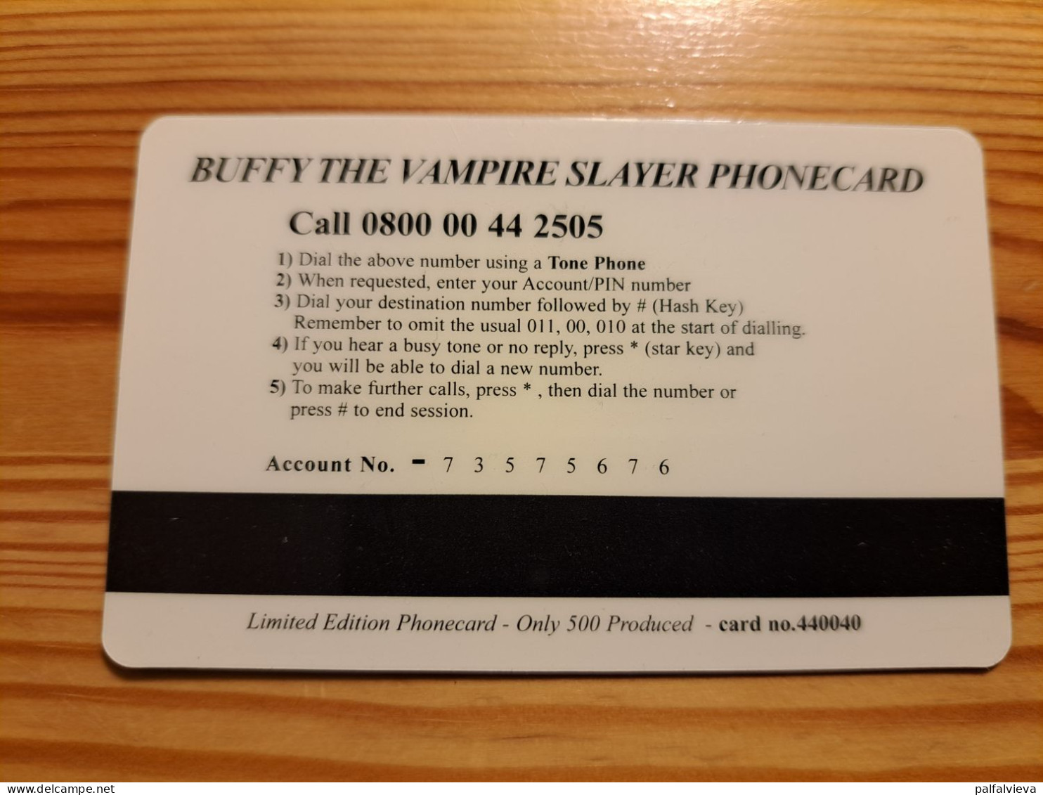 Prepaid Phonecard United Kingdom - Buffy The Vampire Slayer - Bedrijven Uitgaven