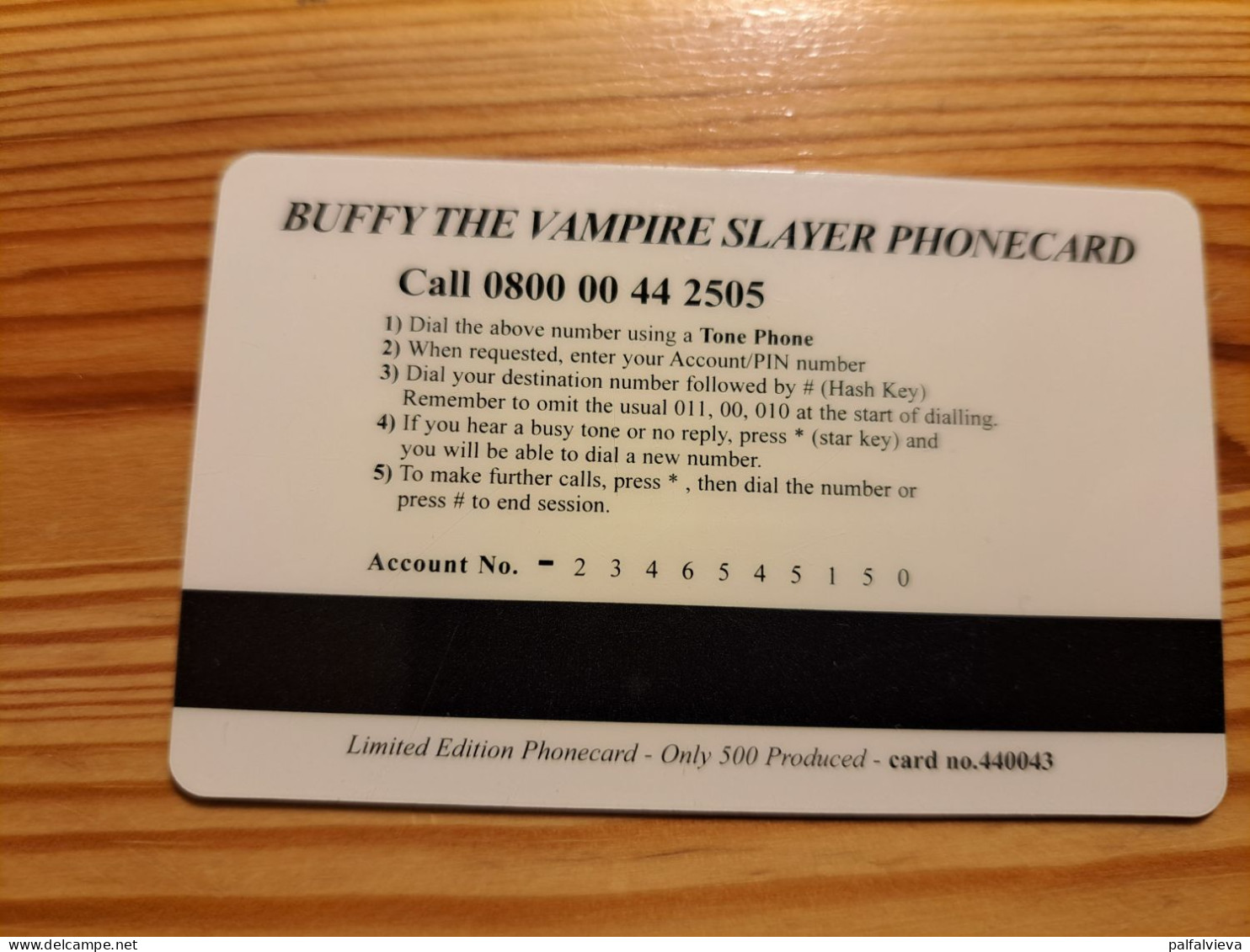 Prepaid Phonecard United Kingdom - Buffy The Vampire Slayer - [ 8] Ediciones De Empresas