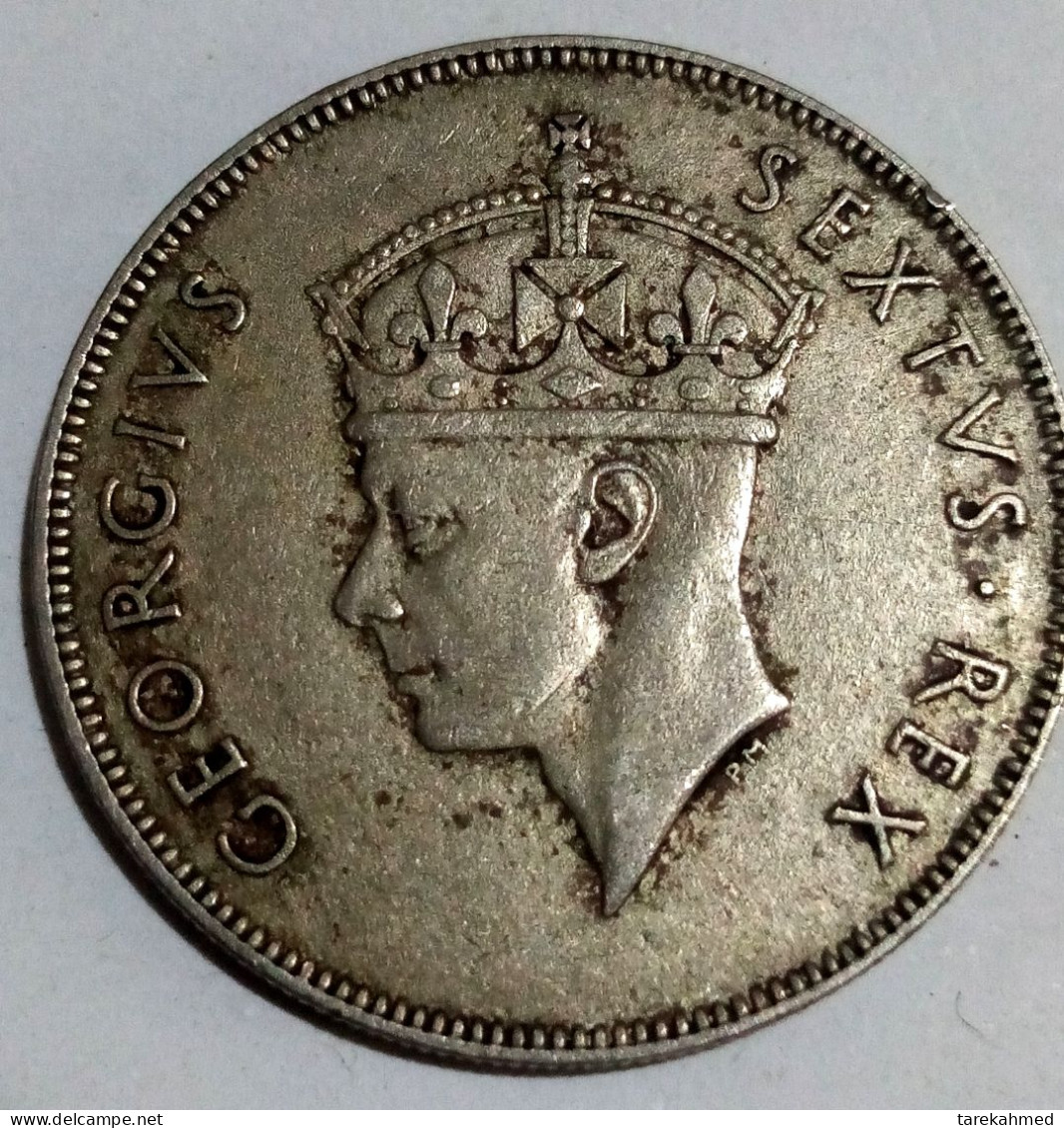 EAST Africa, SHILLING 1949, GEORGE VI., Perfect, Agomeza - Colonia Británica