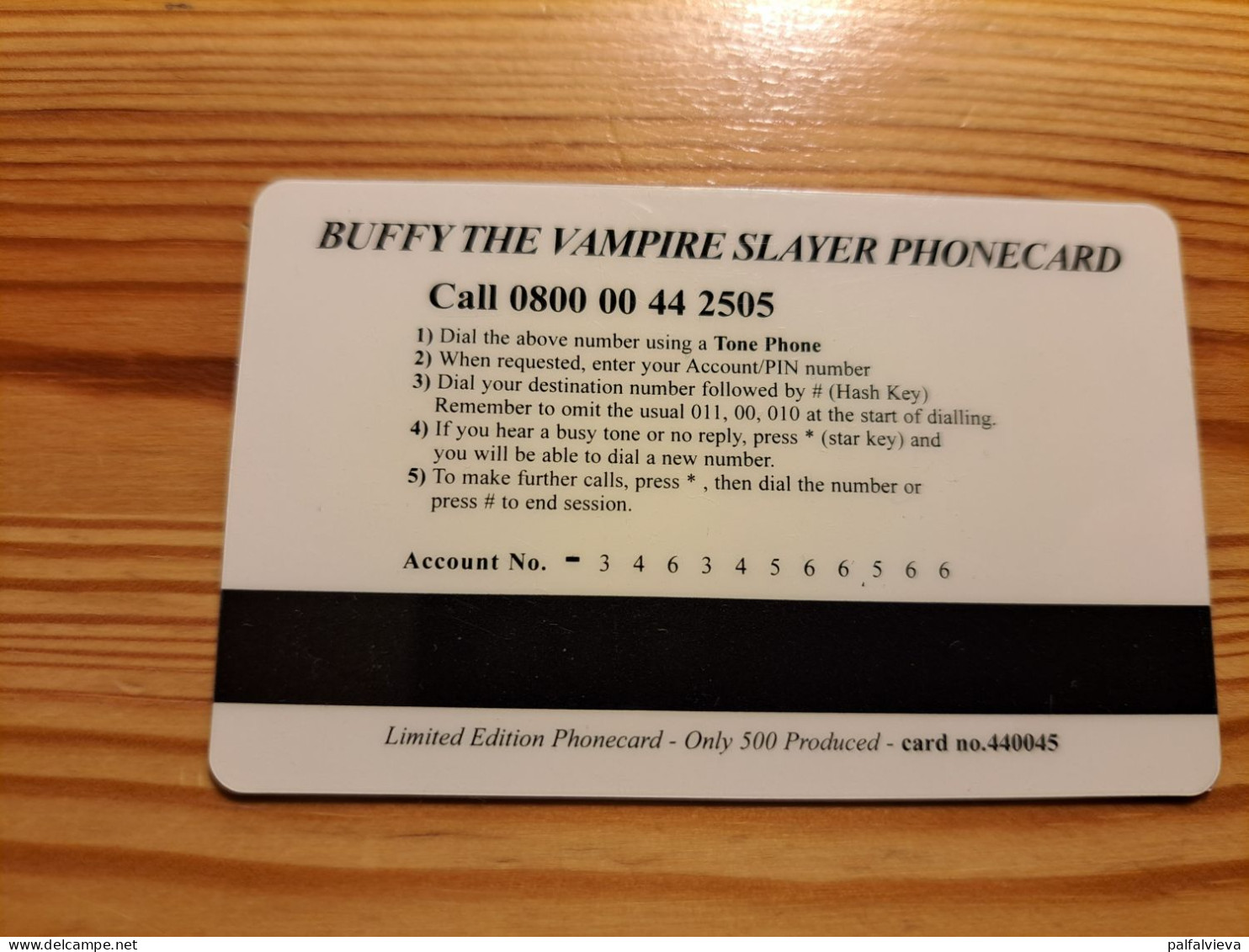 Prepaid Phonecard United Kingdom - Buffy The Vampire Slayer - [ 8] Ediciones De Empresas
