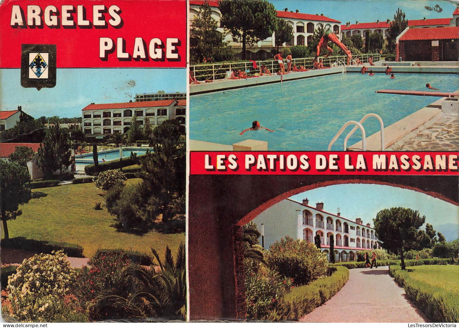 FRANCE - Argeles - Plage - Les Patios De La Massane - Carte Postale - Argeles Sur Mer