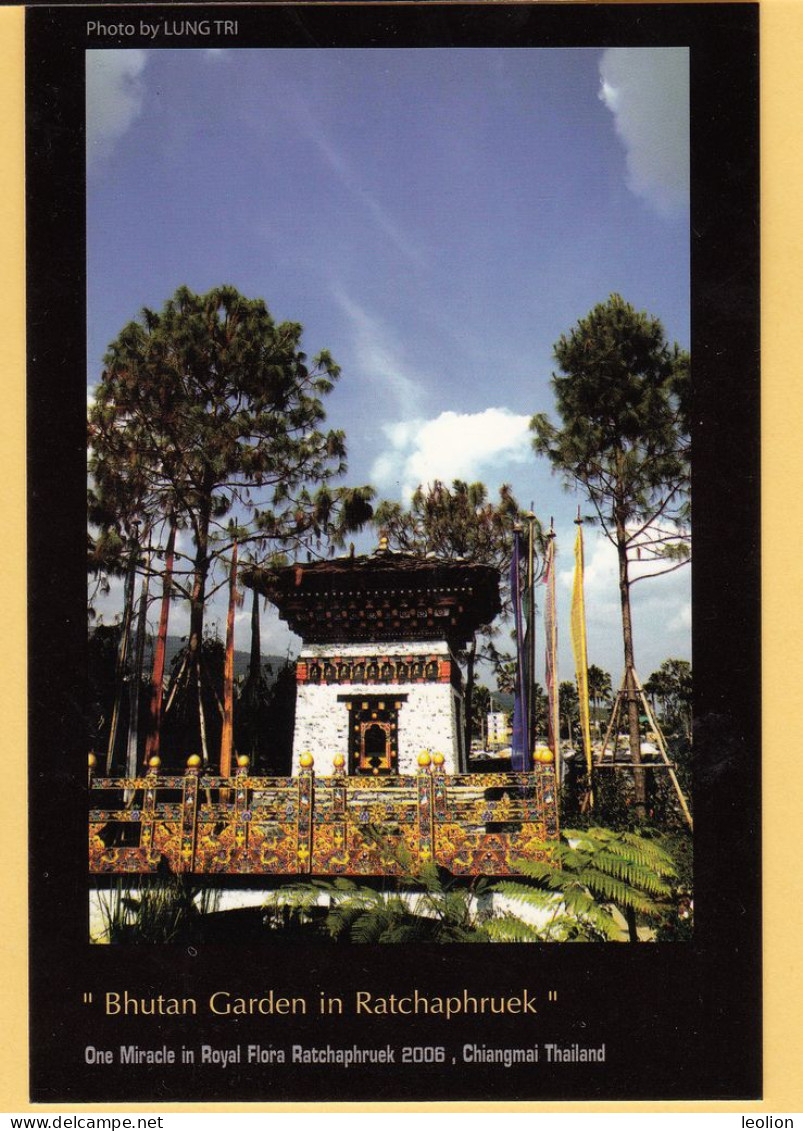 Bhutan Thai Postcards 2006 Visit Of Then Crown Prince Jigme Khesar To Royal Park And Bhutan Garden In Chiang Mai BHOUTAN - Bután