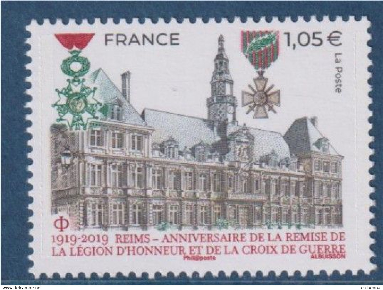 Reims Anniversaire De La Remise Légion D'Honneur Et Croix De Guerre N°5338 Neuf Gommé 1.05€ De Feuille - Neufs