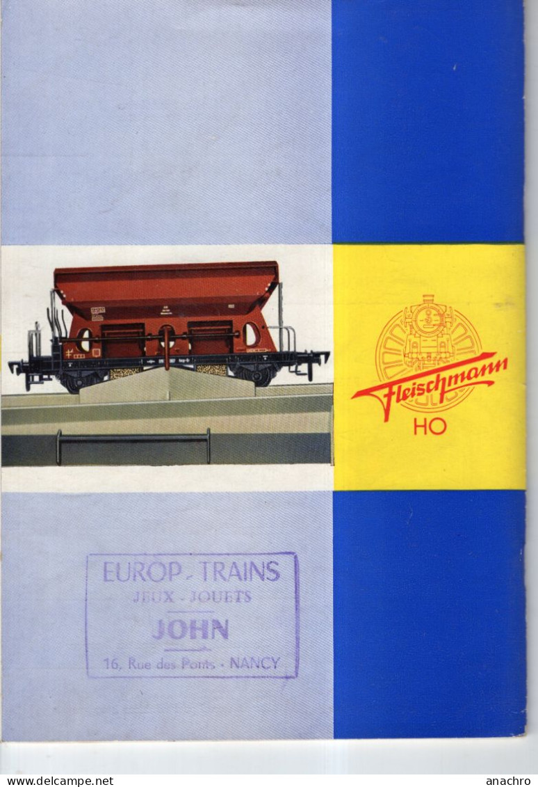 Catalogue 74 Pages TRAINS FLEISCHMANN 1964 / 1965 - French