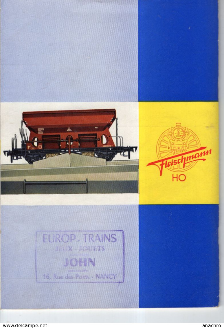 Catalogue 74 Pages TRAINS FLEISCHMANN 1964 / 1965 - Französisch