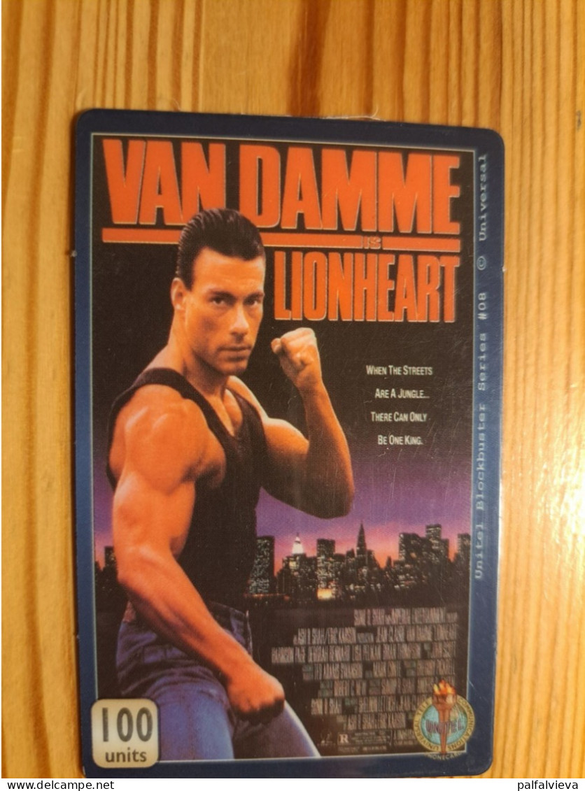 Prepaid Phonecard United Kingdom, Unitel - Jean-Claude Van Damme - Bedrijven Uitgaven