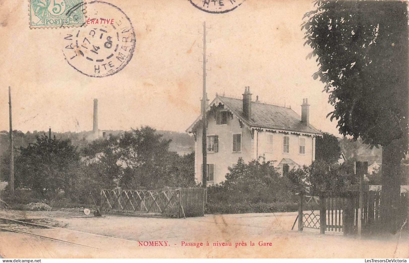 FRANCE - Nomexy - Passage à Niveau Près La Gare - Carte Postale Ancienne - Nomexy