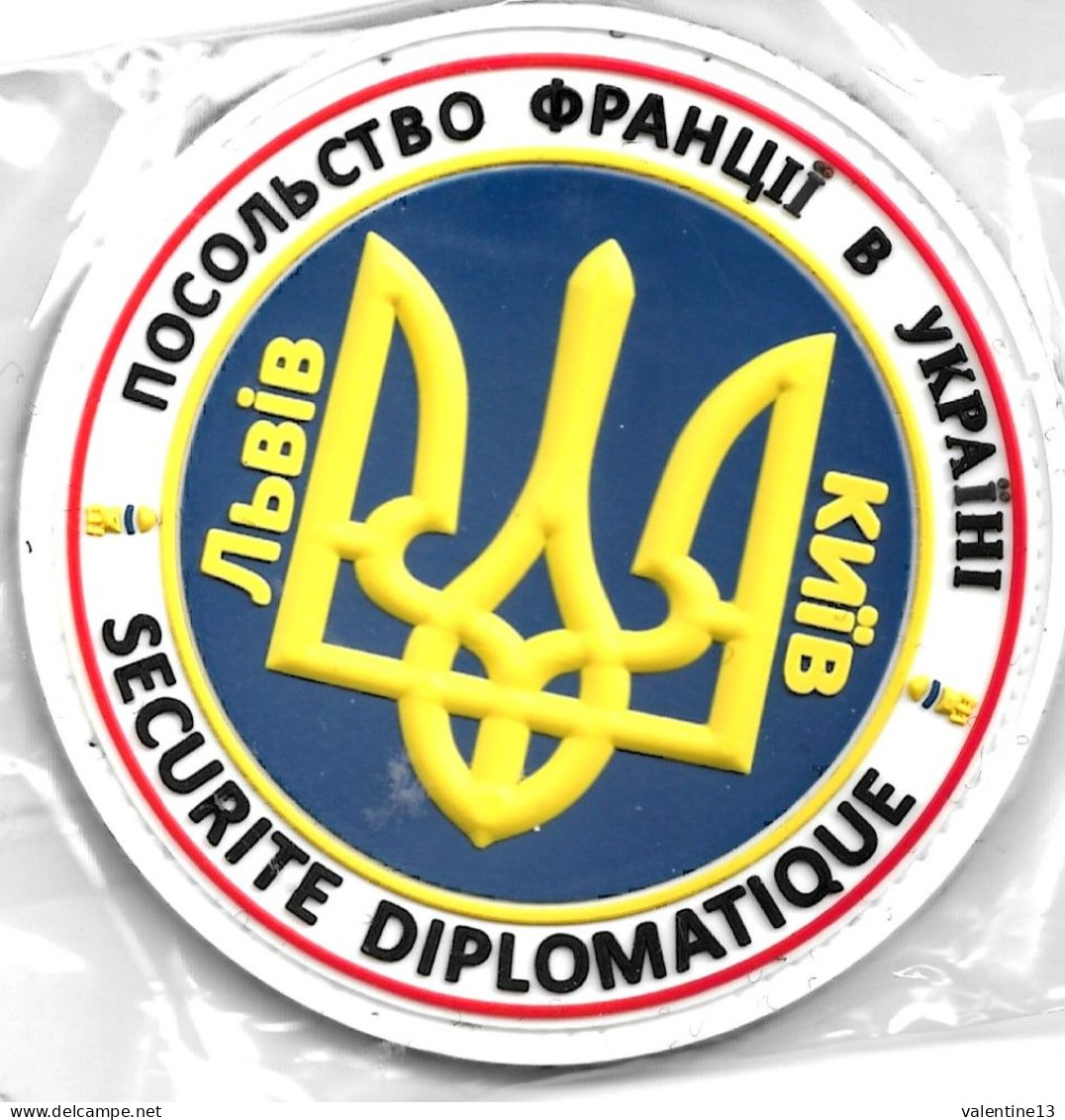 Ecusson PVC SECURITE DIPLOMATIQUE UKRAINE - Policia