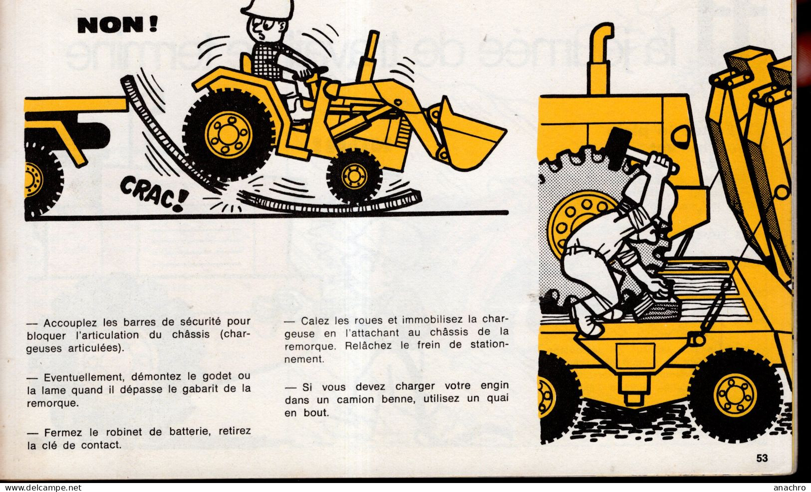 Catalogue 1975 SECURITE Engins De Chantier I.N.R.S. - Tracteurs