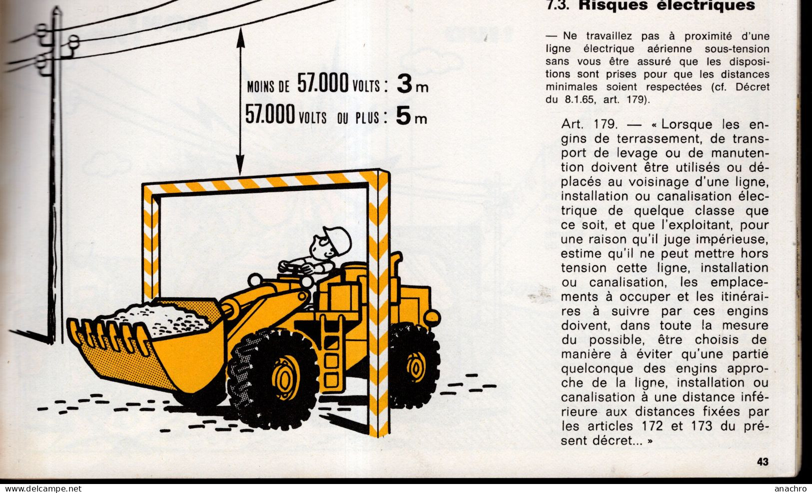 catalogue 1975 SECURITE Engins de Chantier I.N.R.S.