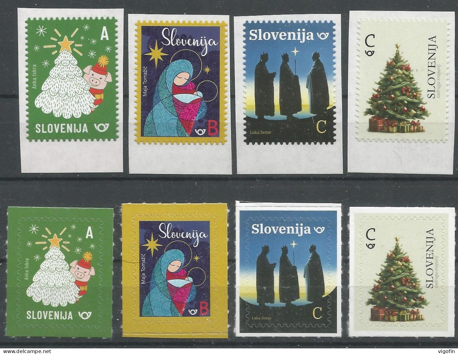SI 2023-21 CHRISTMAS AND NEW YEAR, SLOVENIA, 8v, MNH - Slowenien