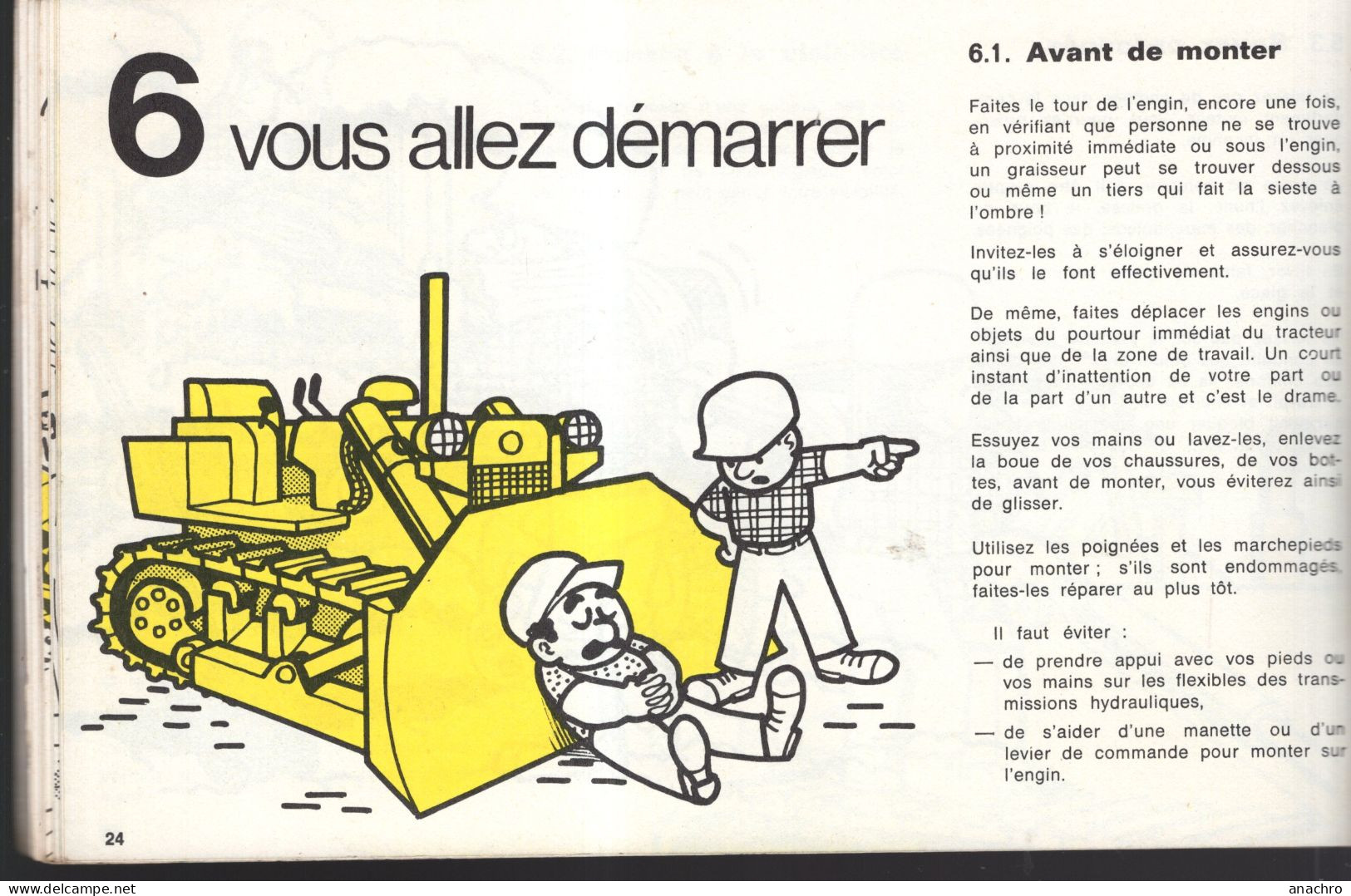 Catalogue 1975 SECURITE Engins De Chantier I.N.R.S. Tracteurs Sur Chenilles - Tracteurs