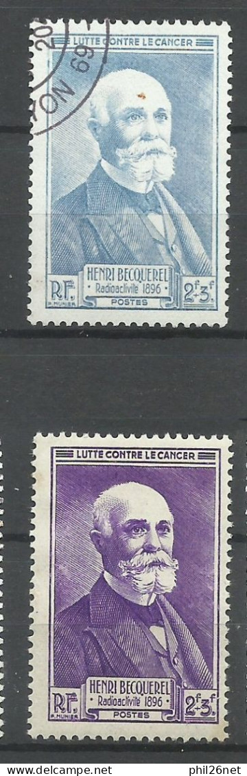 France  N° 749 Henri Becquerel  Bleu   Oblitéré B/TB  Le 749 Pour Comparer    Voir Scans Soldé ! ! ! - Oblitérés